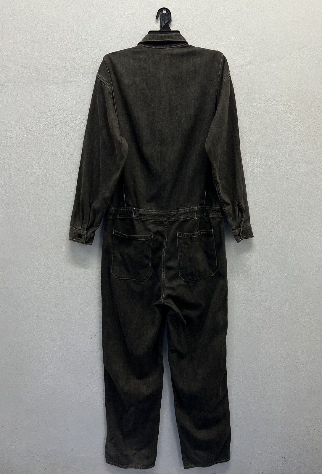 Oshkosh × Vintage Vintage OshKosh Classic Black Denim Coveralls - Size M Size US 37 - 2 Thumbnail