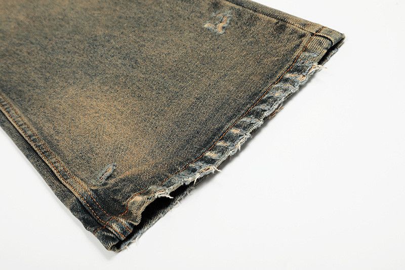 Vintage American retro distressed ripped jeans for men Size US 32 / EU 48 - 6 Thumbnail