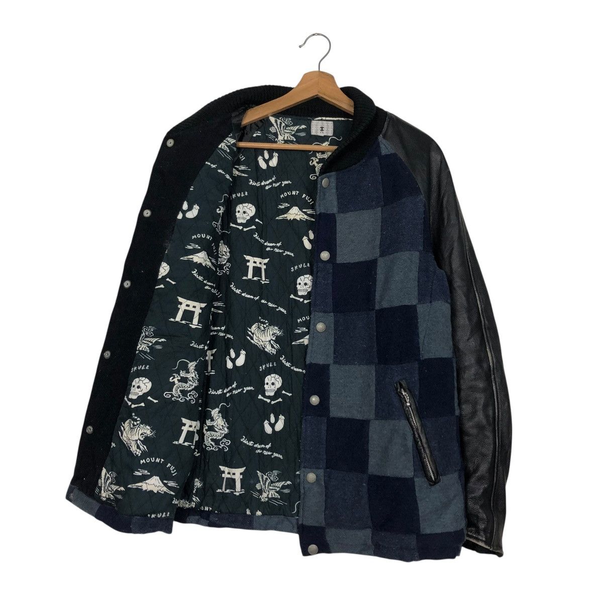 Vintage 🔥VINTAGE CAFE RACER LEATHER JACKET TK JAPAN TARTAN DESIGN Size US M / EU 48-50 / 2 - 13 Thumbnail