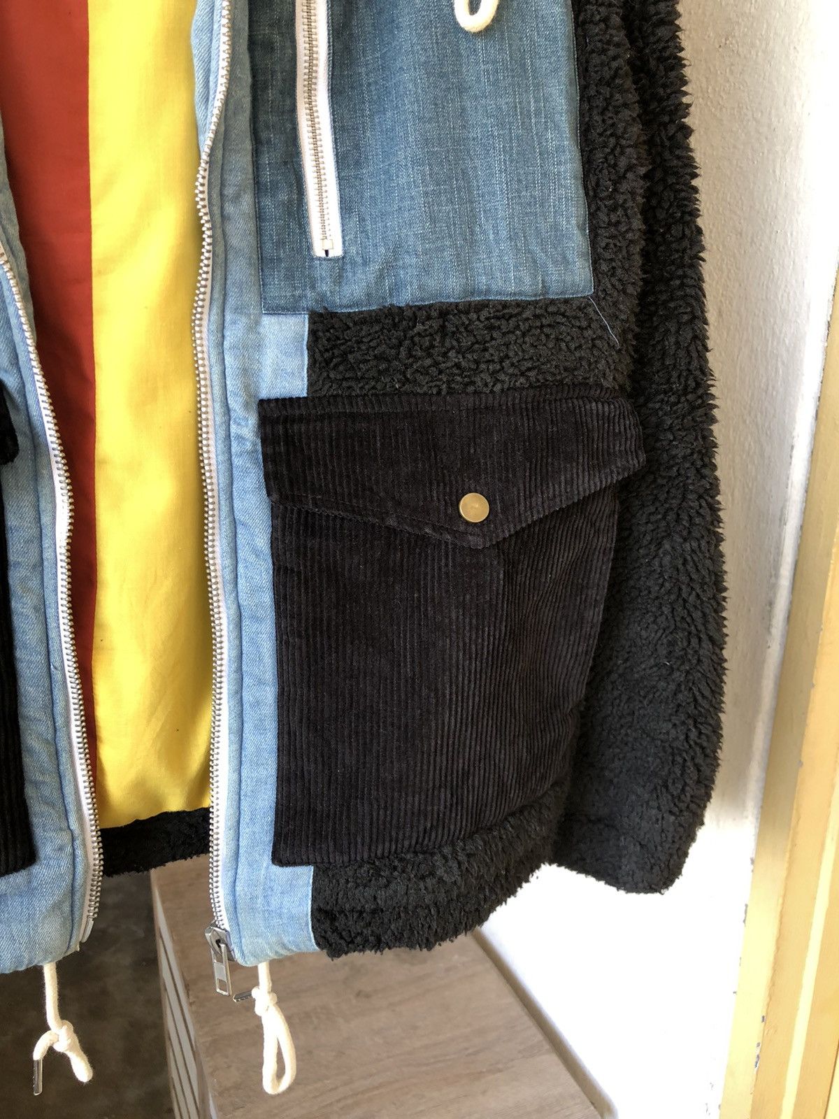 Seditionaries Korean Brands❗️Queitist Fleece Patchwork Like Undercover Size US XL / EU 56 / 4 - 6 Thumbnail