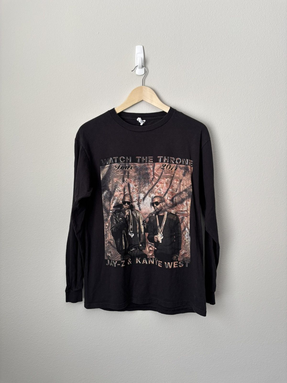 Vintage 2011 Kanye West & Jay Z Watch The Throne Tour Tee Shirt Size US M / EU 48-50 / 2 - 1 Thumbnail