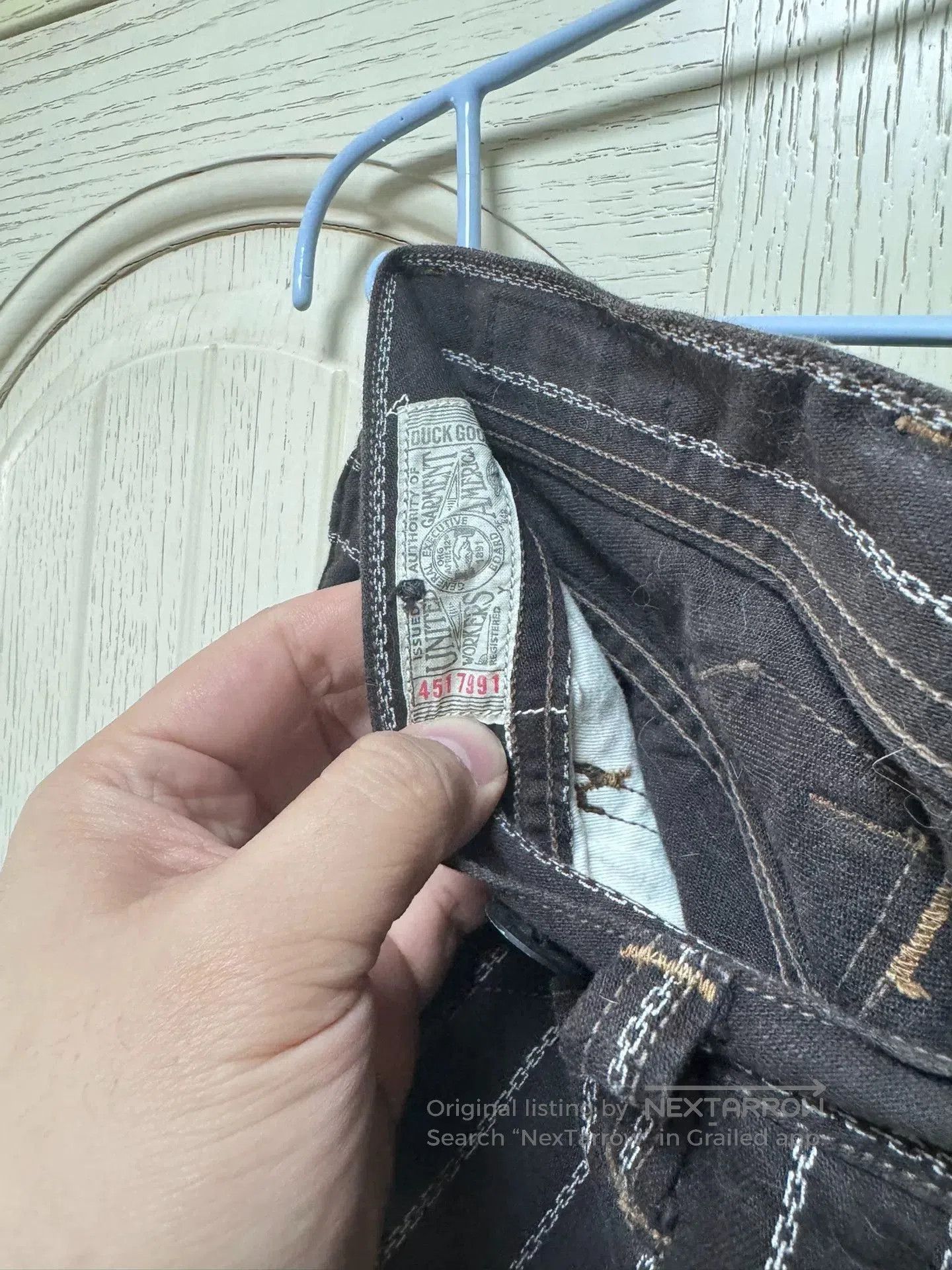 Freewheelers Black Striped Work Pants Size 32. Size US 32 / EU 48 - 3 Thumbnail