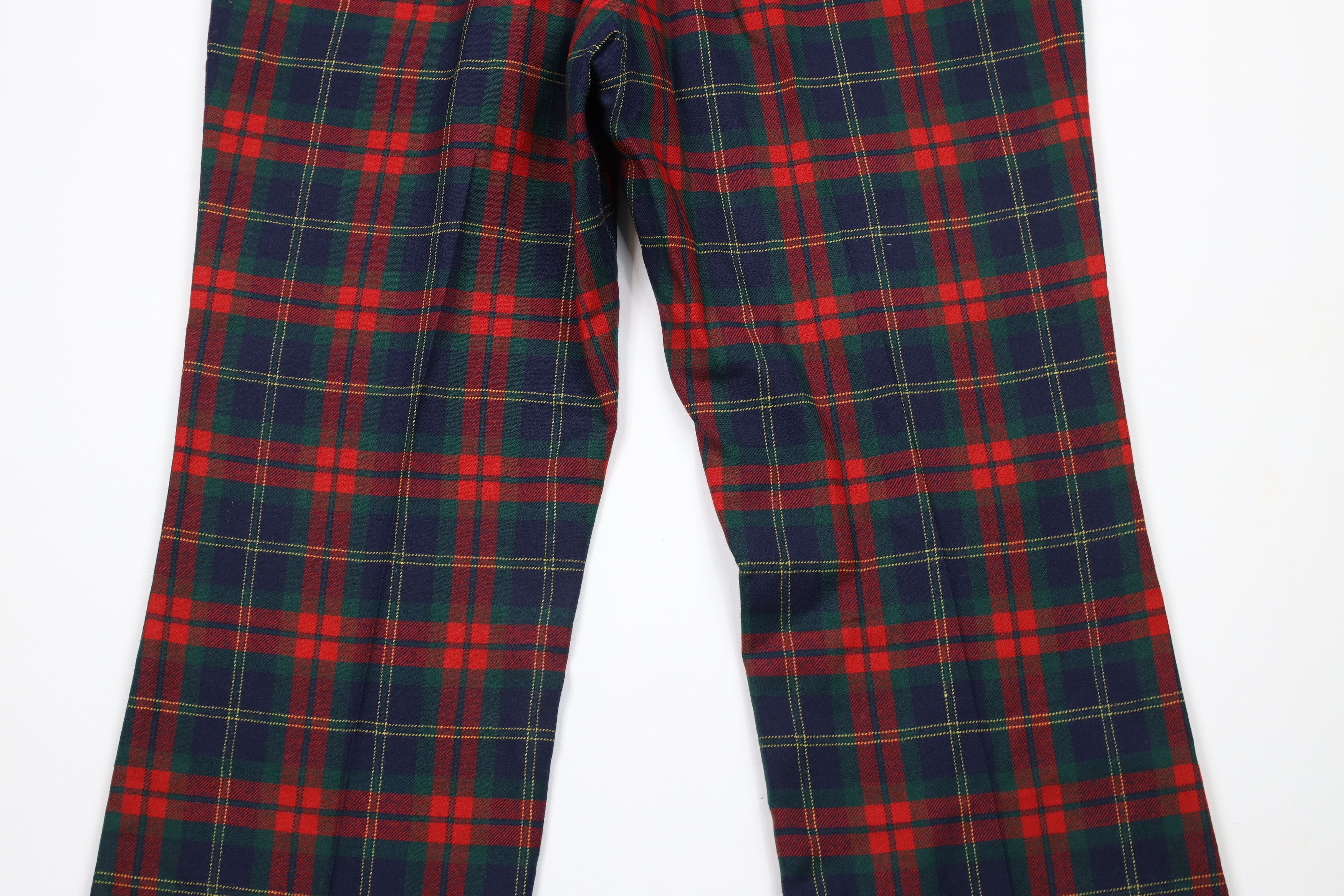 Vintage Vintage 60s 70s Streetwear Leg Bell Bottoms Pants Plaid USA Size US 36 / EU 52 - 10 Thumbnail