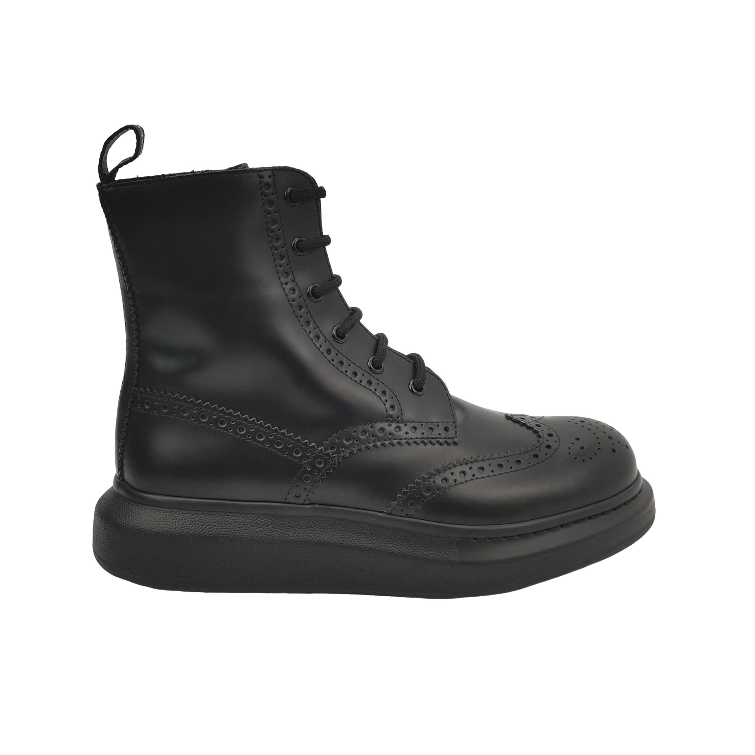 Alexander McQueen Alexander McQueen Hybrid Leather Brogue Boots 40 Size US 7 / EU 40 - 1 Thumbnail