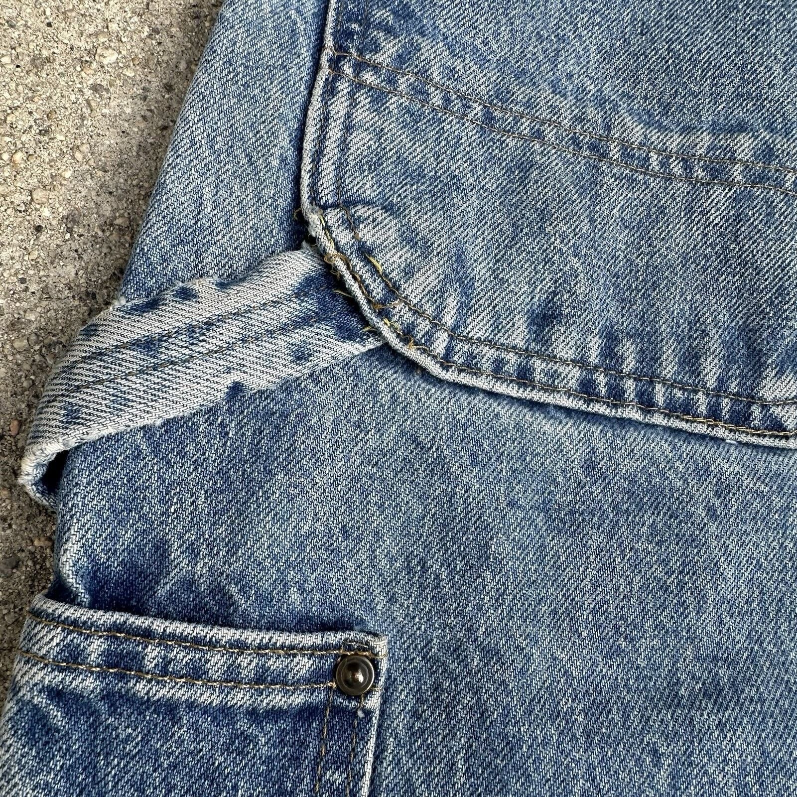 Carhartt Vintage Carhartt Faded Denim Double Knee Pants 38x34 Size US 38 / EU 54 - 8 Thumbnail