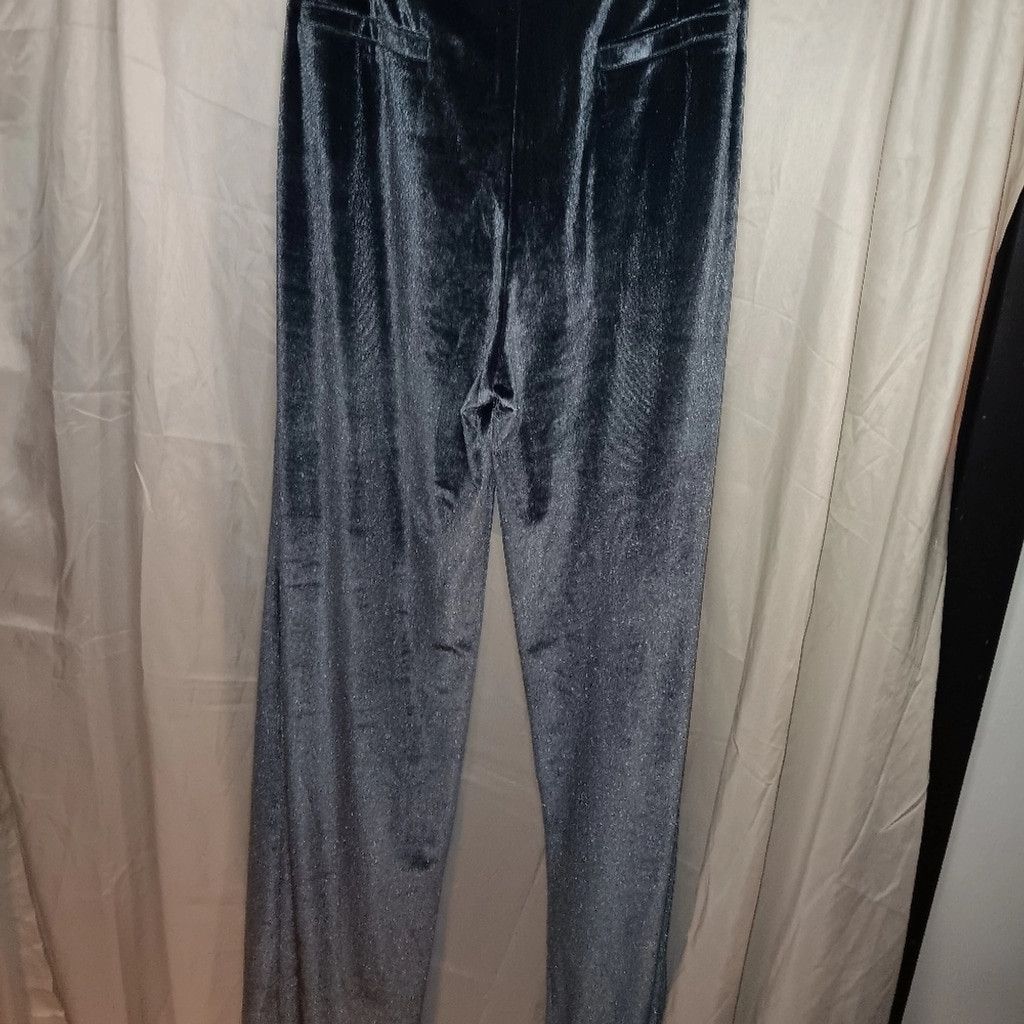 Missguided Missguided,silverish blue, velvety pants,womens 6, nwot Size 28" / US 6 / IT 42 - 7 Thumbnail