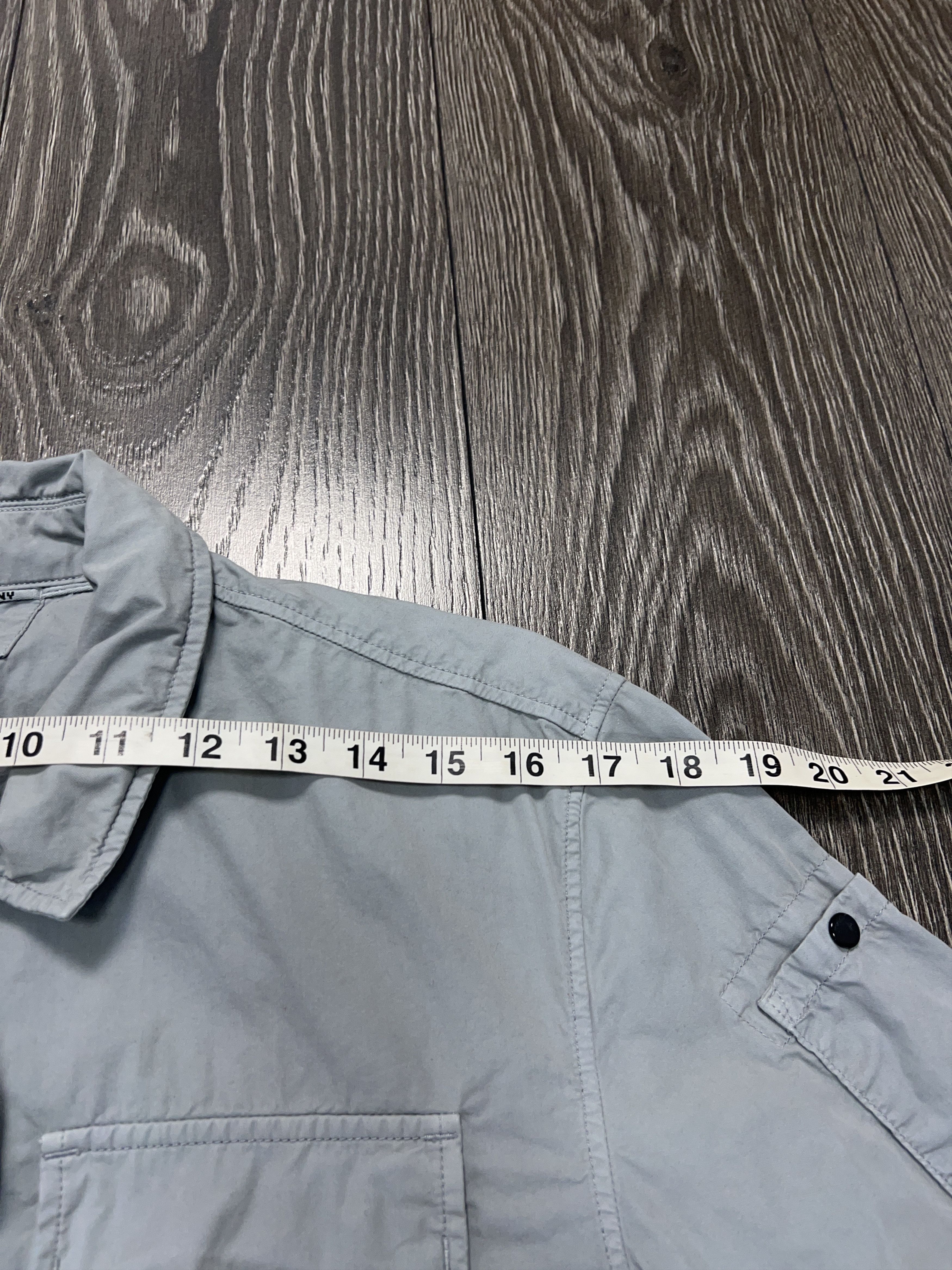 C.P. Company Mens Gabardine Overshirt Zip Shirt Light Grey Cotton Size S Size US S / EU 44-46 / 1 - 7 Thumbnail