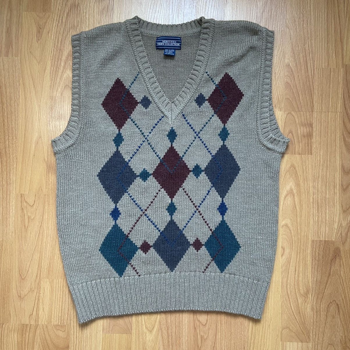 Vintage Vintage Mervyn’s Men’s Collection Argyle Vest Size Large Size US L / EU 52-54 / 3 - 1 Thumbnail