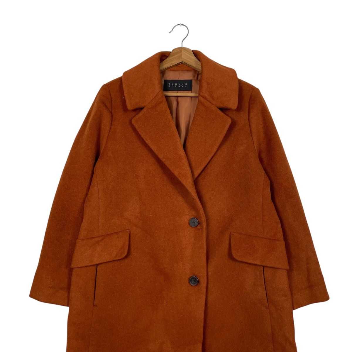 Japanese Brand Tankus Wool Overcoat Size M / US 6-8 / IT 42-44 - 3 Thumbnail