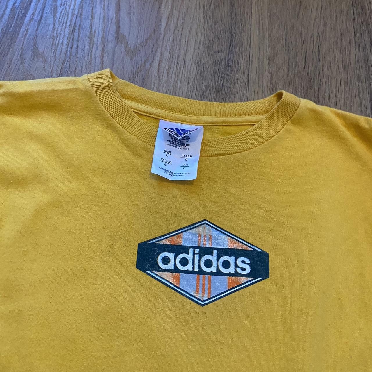 Adidas 2000s Yellow Adidas long sleeve with logo Size US XS / EU 42 / 0 - 4 Thumbnail
