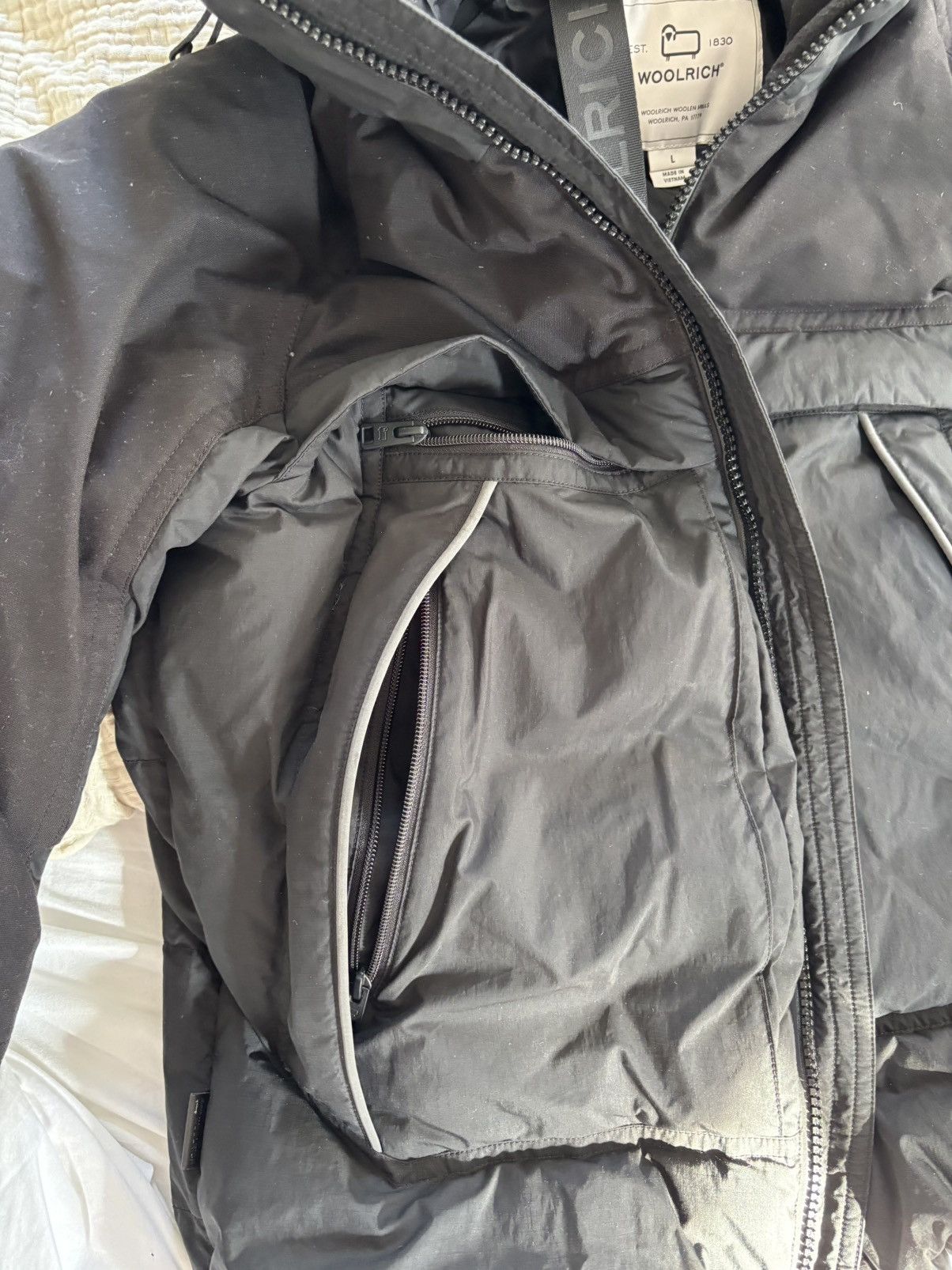 Woolrich Woolen Mills Woolrich Black Teton ripstop parka Size US L / EU 52-54 / 3 - 7 Thumbnail