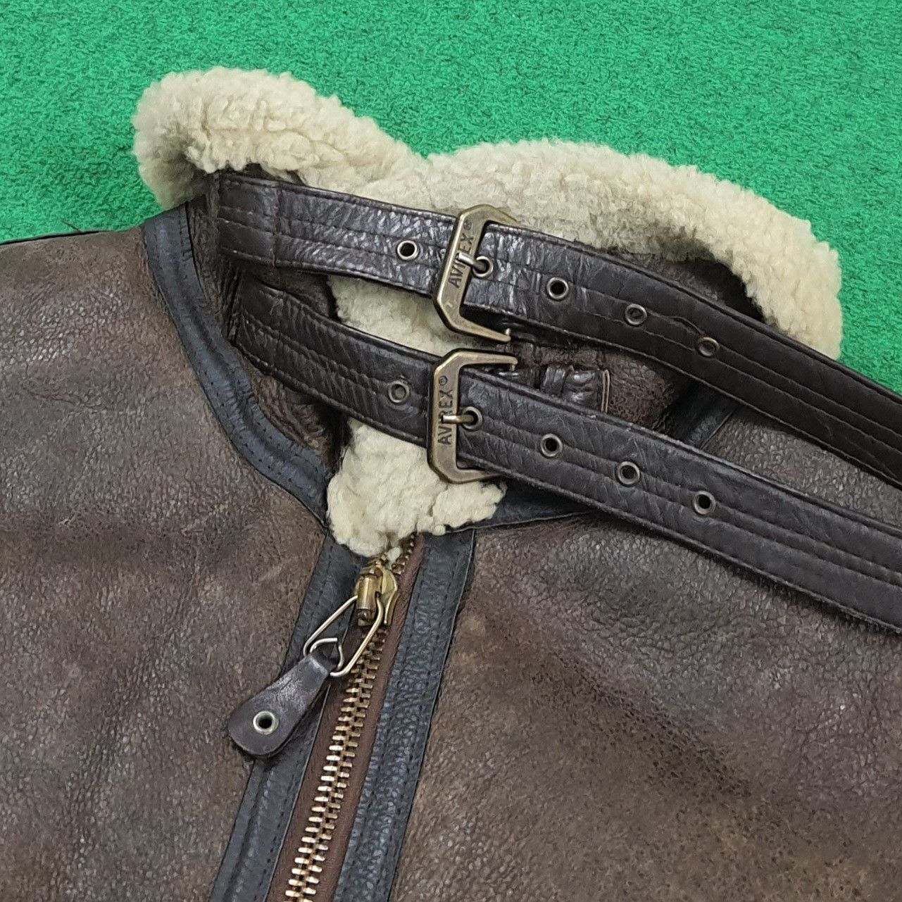 Avirex 90s Avirex Jacket Sheepskin Shearling Flight Leather C303N10 Size US M / EU 48-50 / 2 - 5 Thumbnail