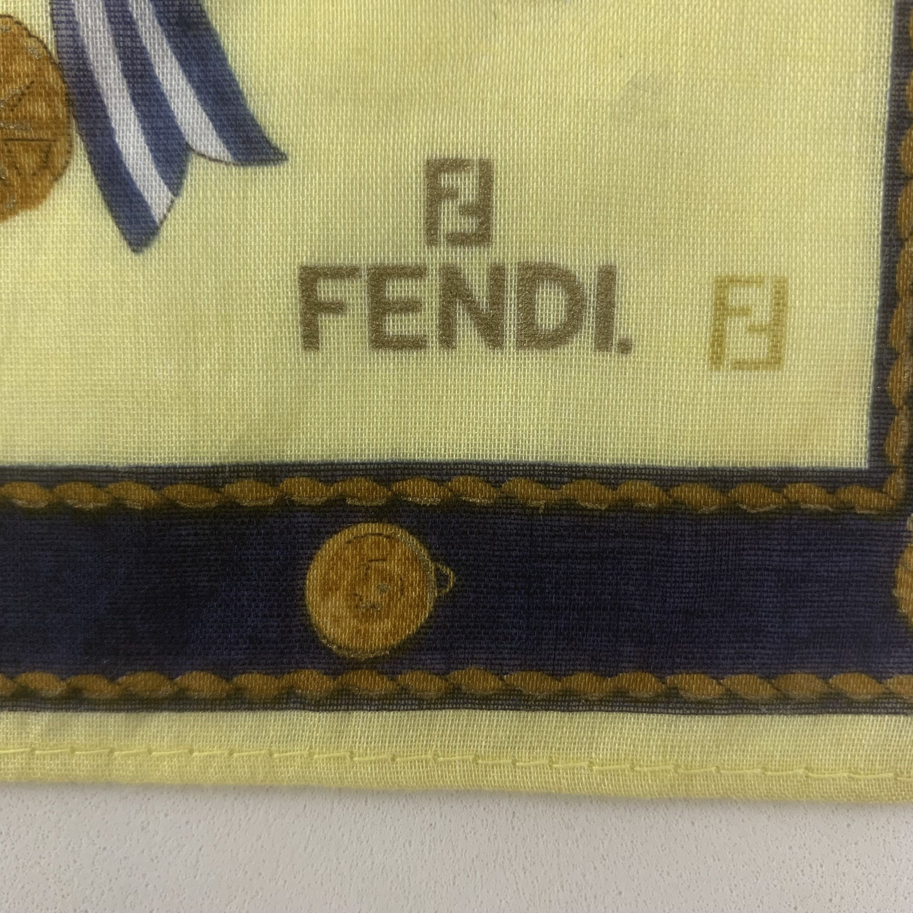 Fendi Fendi Handkerchief Bandana Neckerchief Wrap TB2002 Size ONE SIZE - 4 Thumbnail