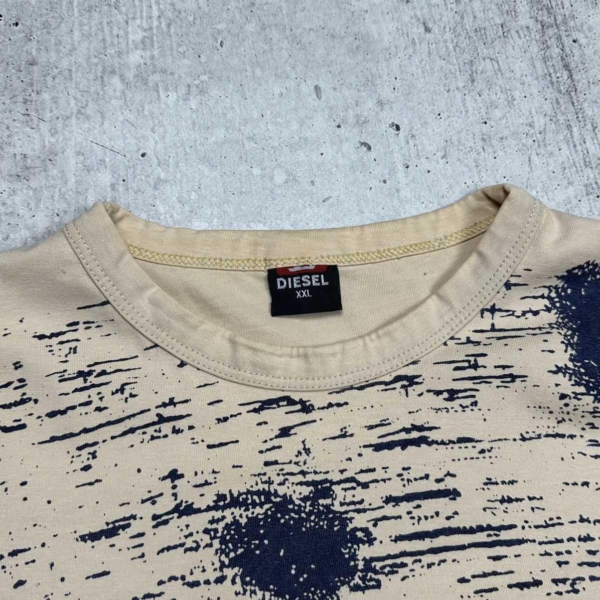 Diesel × Vintage Japan Diesel Printed Vintage Tee T Shirt Y2K Rick Owens Vibe Size US XL / EU 56 / 4 - 4 Thumbnail