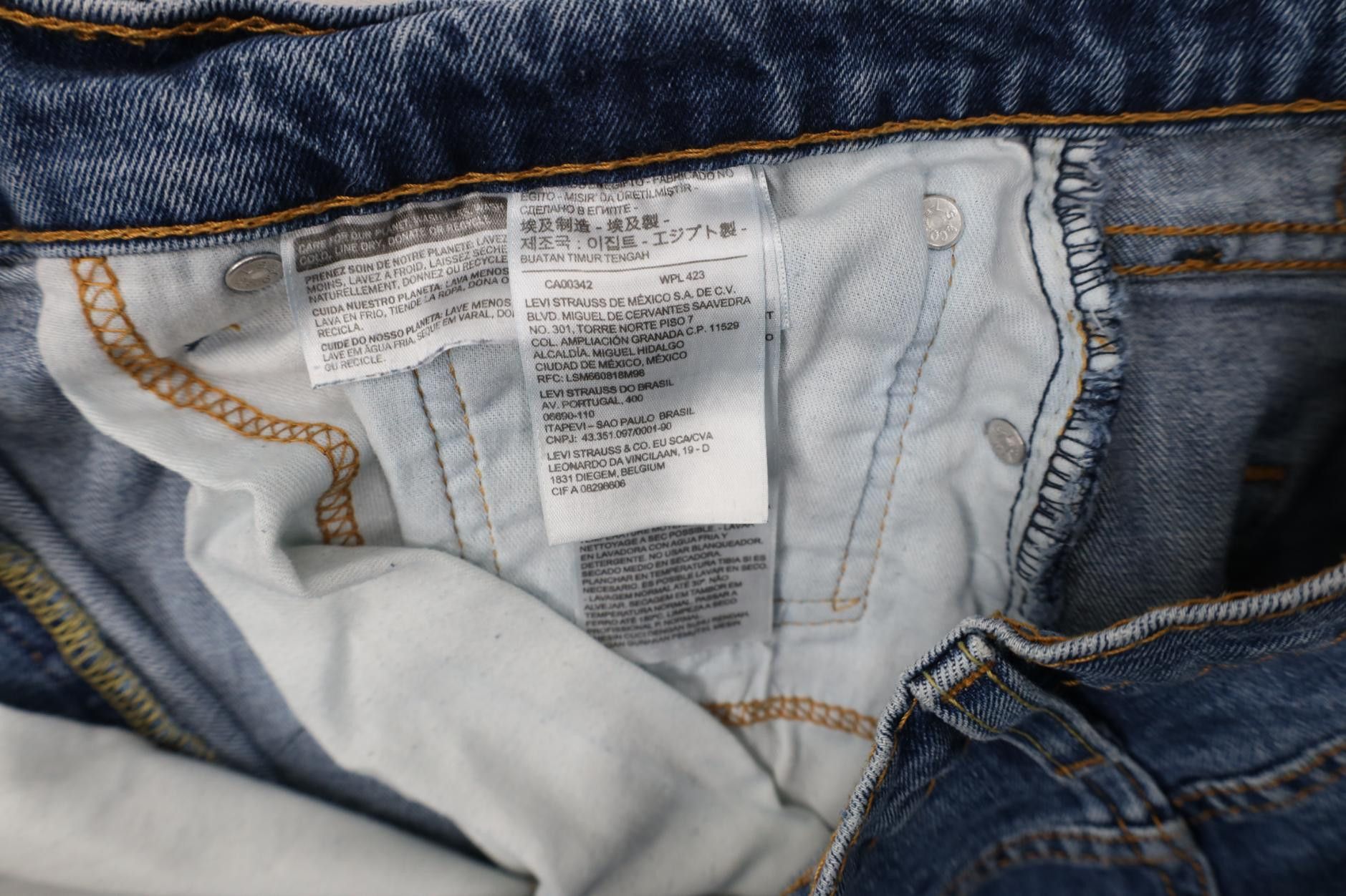 Levi's Vintage Y2K Levis 514 Stretch Straight Leg Denim Jeans Blue Size US 36 / EU 52 - 9 Thumbnail