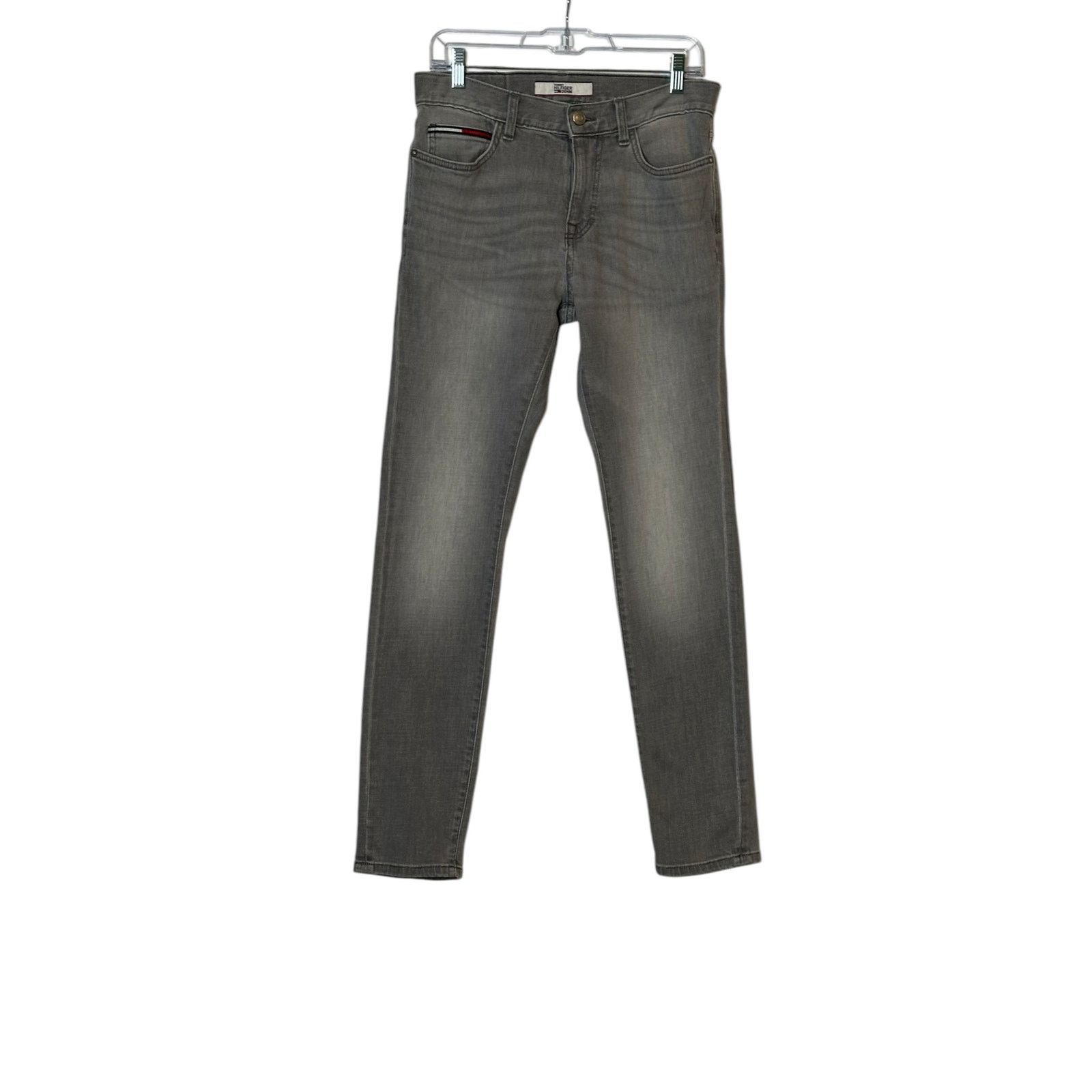Tommy Hilfiger Tommy Hilfiger men gray slim fit tapered legs jeans size 30 Size US 30 / EU 46 - 12 Thumbnail