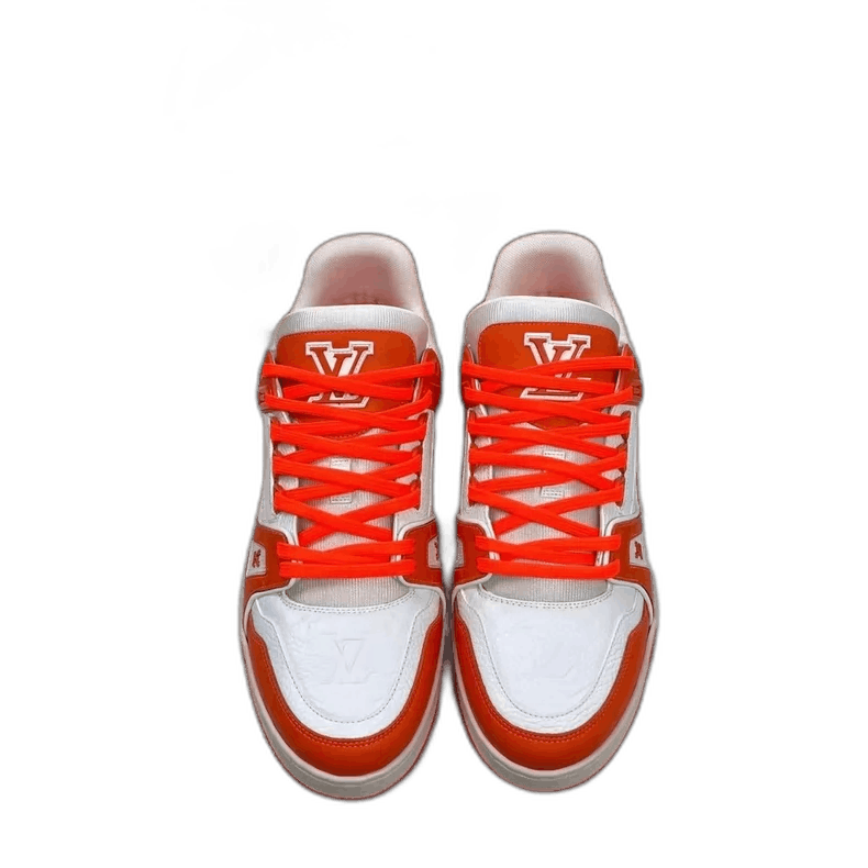 Louis Vuitton Louis Vuitton Trainer Sneakers in White Orange Size US 7 / EU 40 - 1 Thumbnail