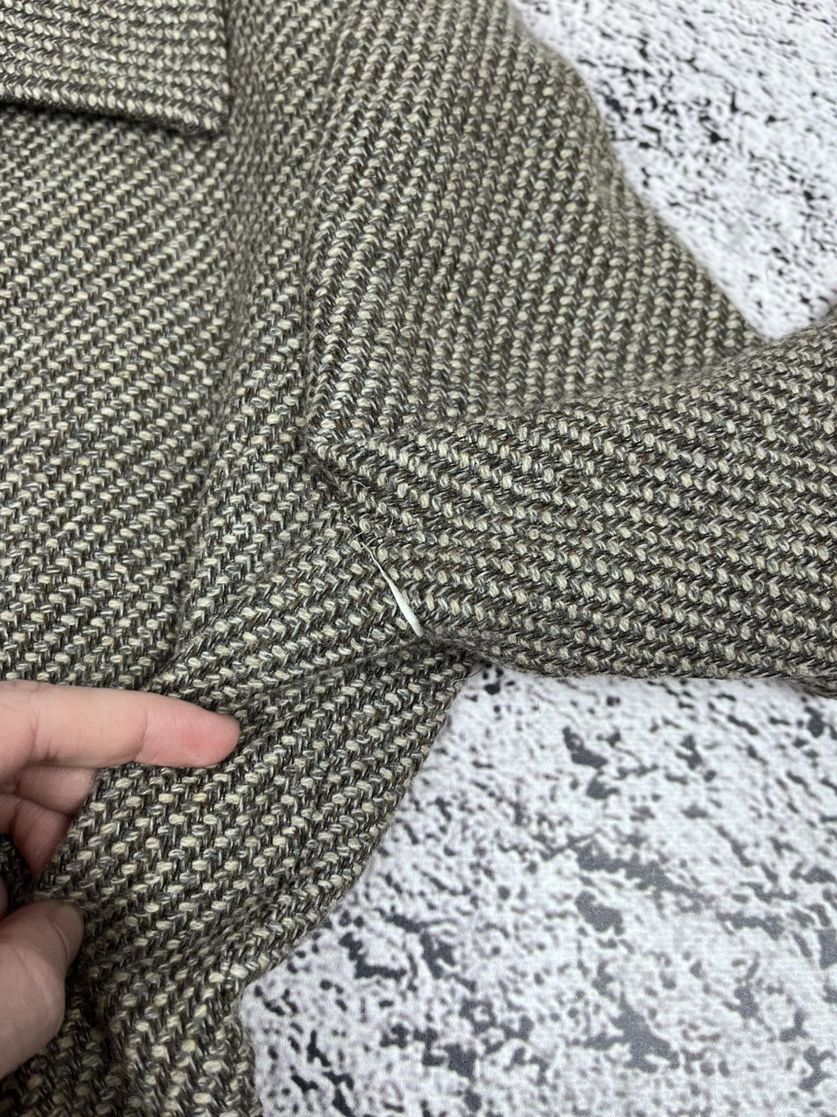 Max Mara Max Mara Houndstooth Wool Cropped Light Coat Old Money Size L / US 10 / IT 46 - 6 Thumbnail