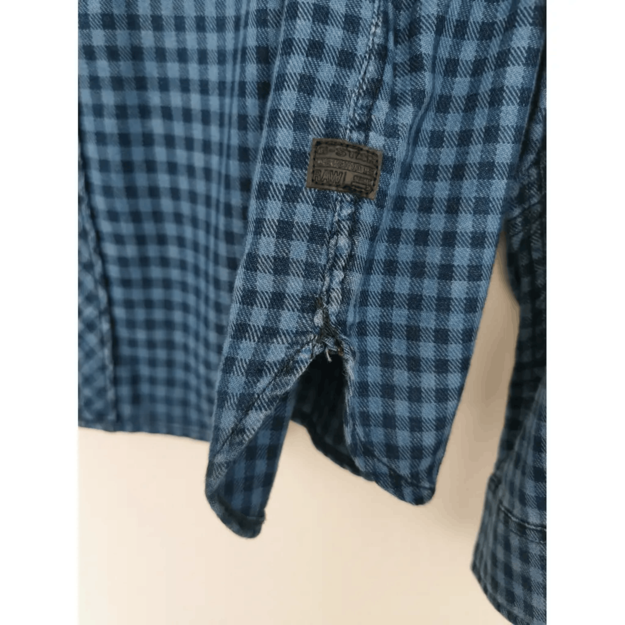 G-Star G-Star RAW Blue Gingham Snap Button Shirt Size US M / EU 48-50 / 2 - 7 Thumbnail