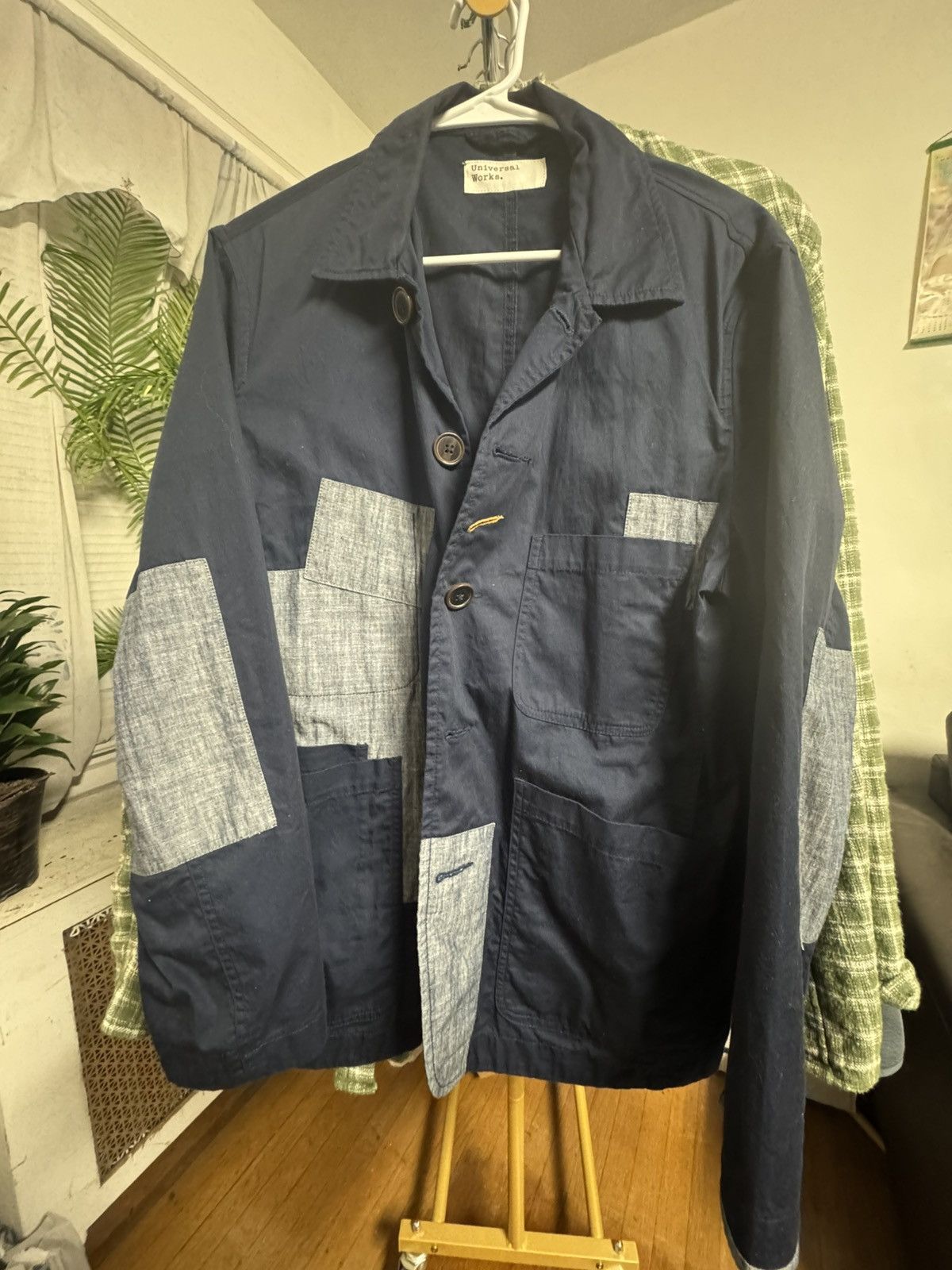 Universal Works Universal Works Patchwork Chore Shirt Size US S / EU 44-46 / 1 - 1 Thumbnail