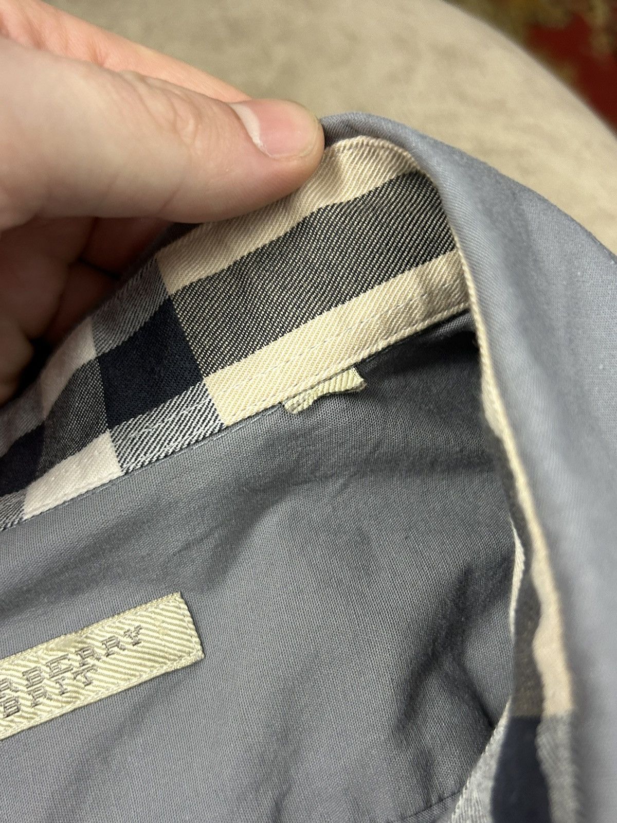 Burberry Burberry Button Up Shirt Grey Size US L / EU 52-54 / 3 - 9 Thumbnail