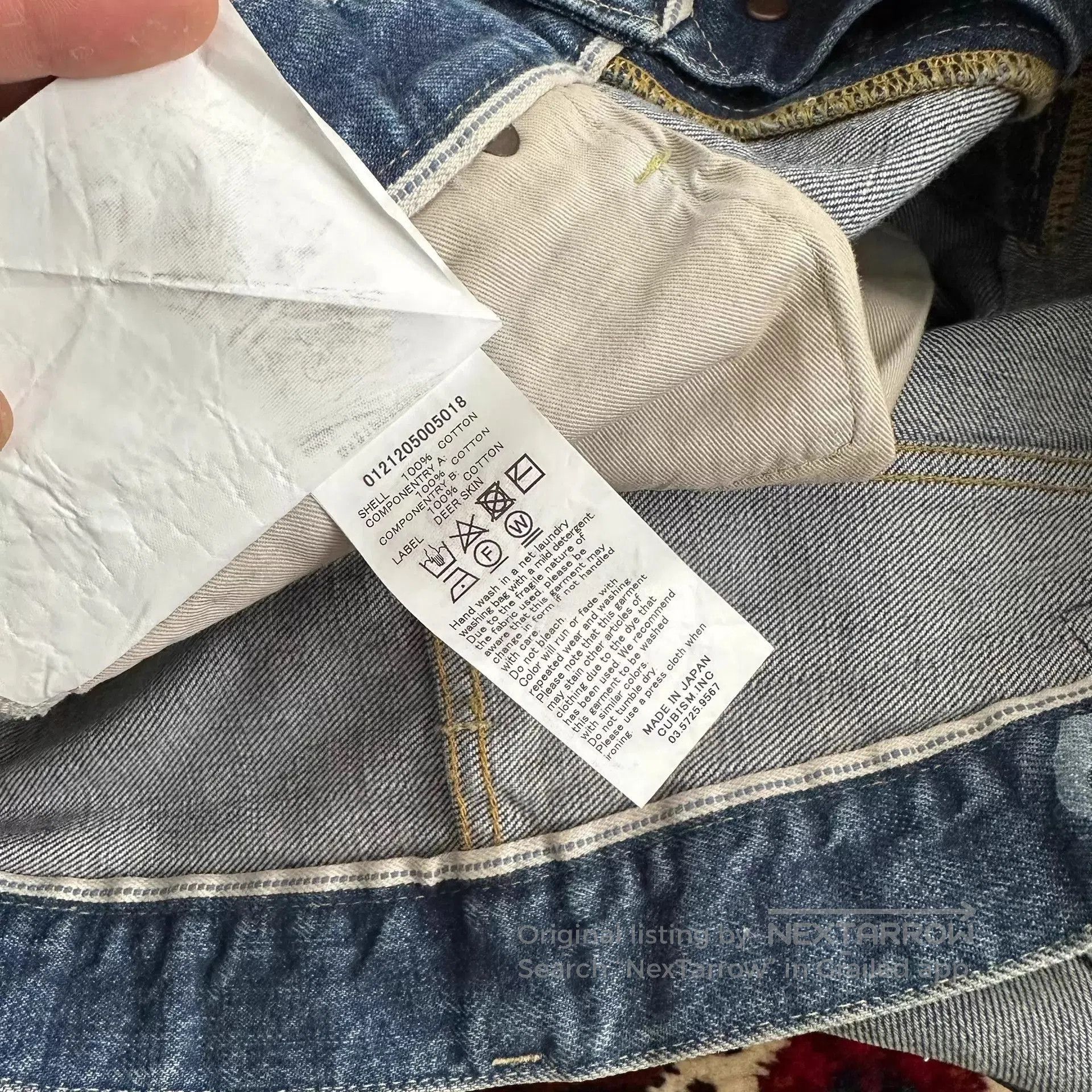 Visvim Blue Denim Jeans with Distressed Fade. Size US 36 / EU 52 - 7 Thumbnail