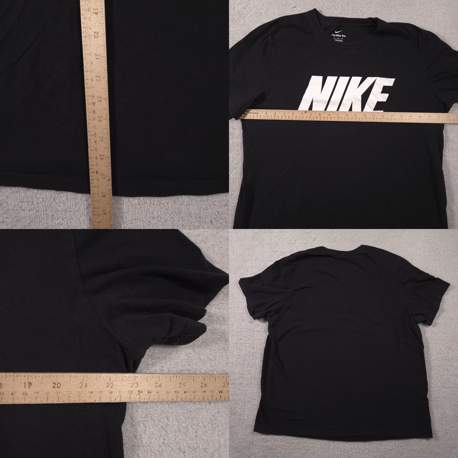 Nike Nike Shirt Mens XL Black The Nike Tee Graphic Short Sleeve Logo Crew Neck NIKE Shirt Mens XL Black Size US XL / EU 56 / 4 - 8 Thumbnail