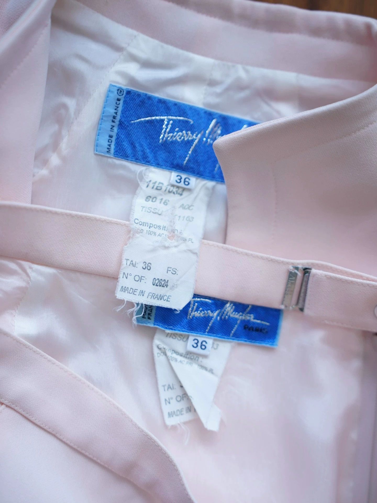 Thierry Mugler Thierry Mugler Vintage Light Pink Suit Skirt Set FR36 Size XS / US 0-2 / IT 36-38 - 7 Thumbnail