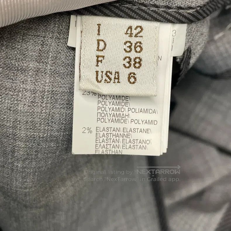 Brunello Cucinelli Brunello Cucinelli Gray Beaded New Wool Trousers Size 27" / US 4 / IT 40 - 7 Thumbnail