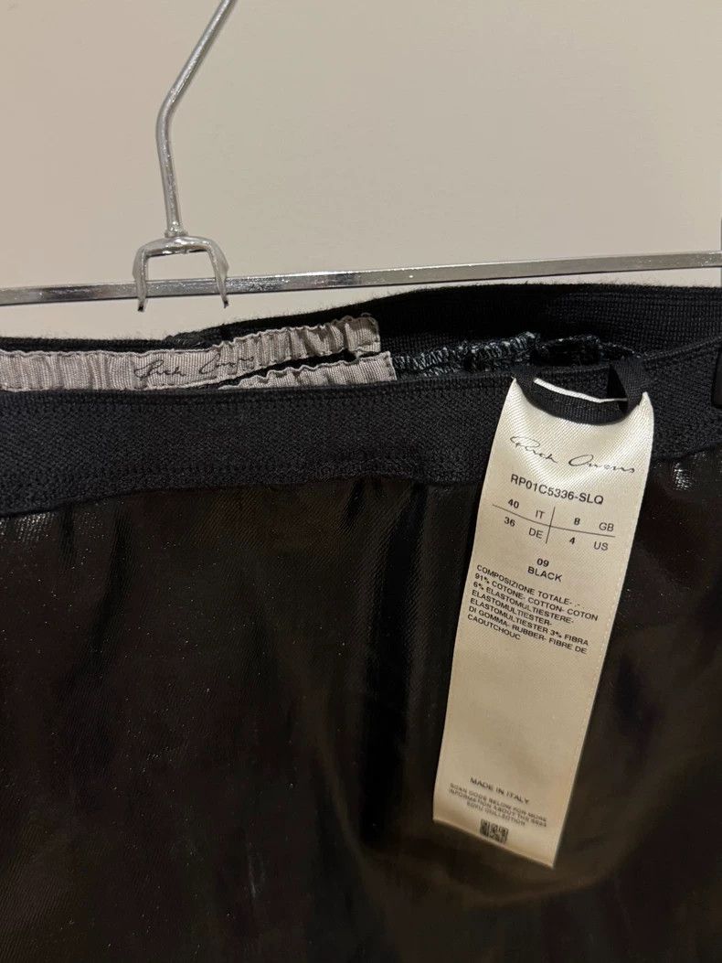 Rick Owens Rick Owens size m Smooth leather skirt 2504-Nextarrow Size 26" / US 2 / IT 38 - 2 Thumbnail