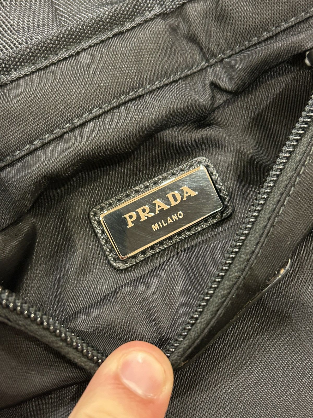 Prada Prada Saffiano Long Zip Wallet - Black Size ONE SIZE - 8 Thumbnail