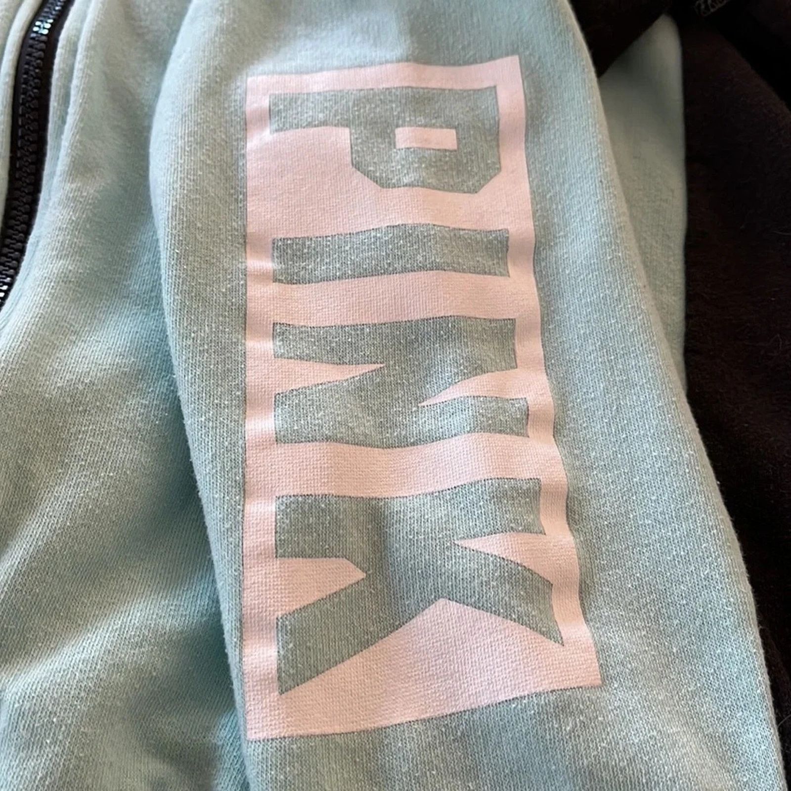 Pink Pink two tone hoodie, size Large with two front pockets. Size L / US 10 / IT 46 - 6 Thumbnail
