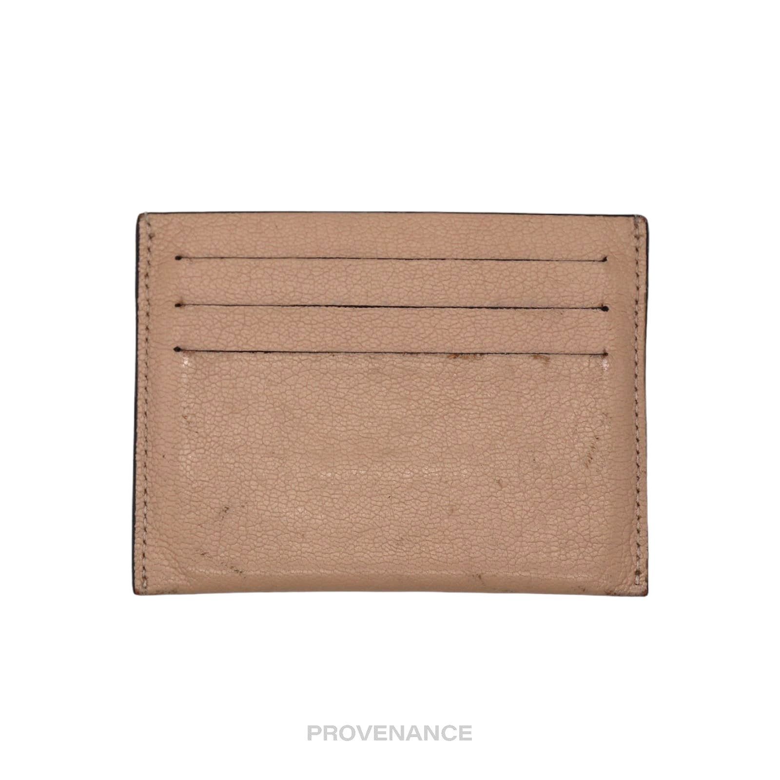 Givenchy 🔴 Givenchy Logo Card Holder Wallet - Nude Leather Size ONE SIZE - 2 Thumbnail