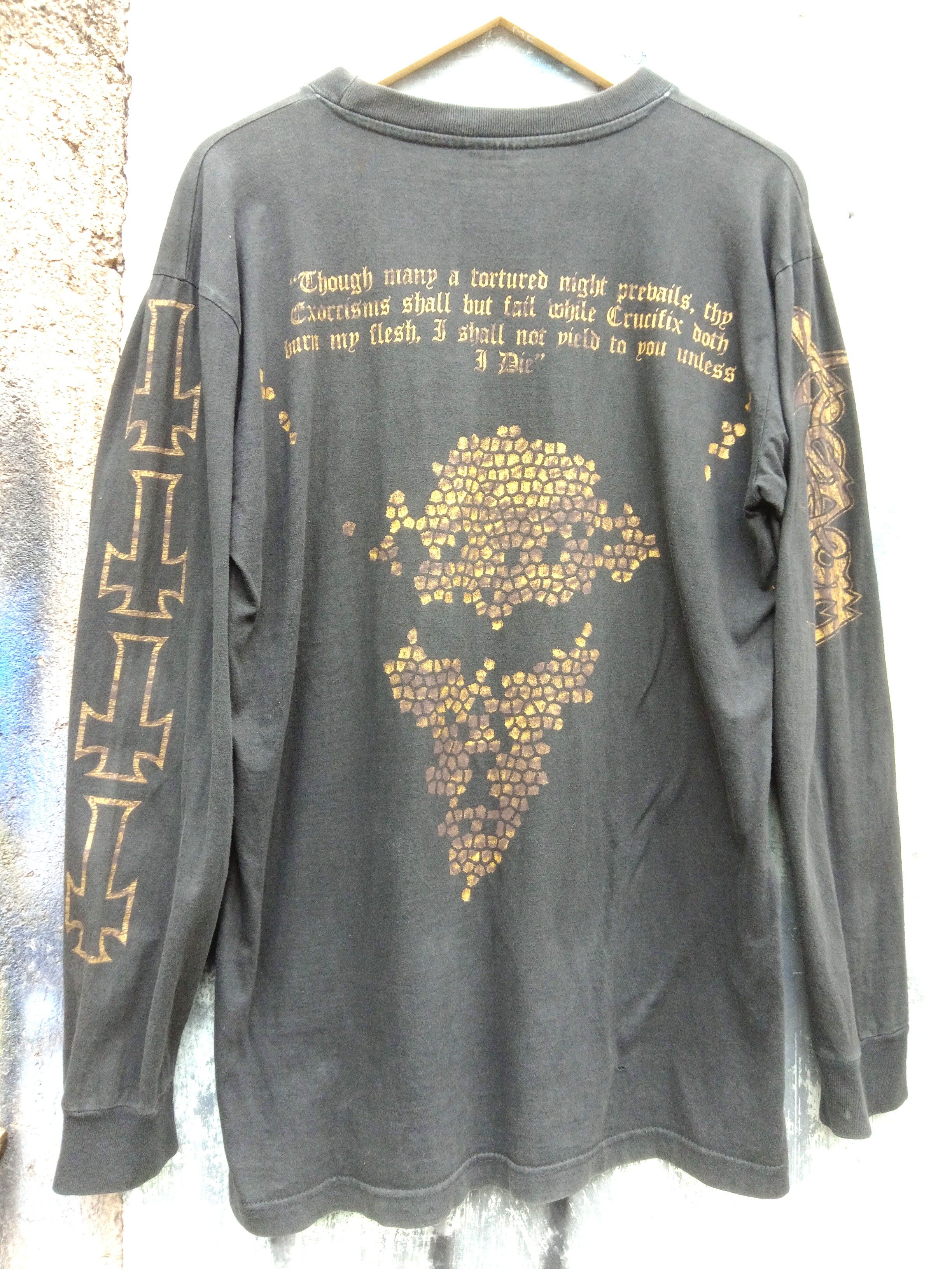 Band Tees × Vintage Rare Vintage 1997 Venom At War with Satan LS rare Size US M / EU 48-50 / 2 - 4 Thumbnail
