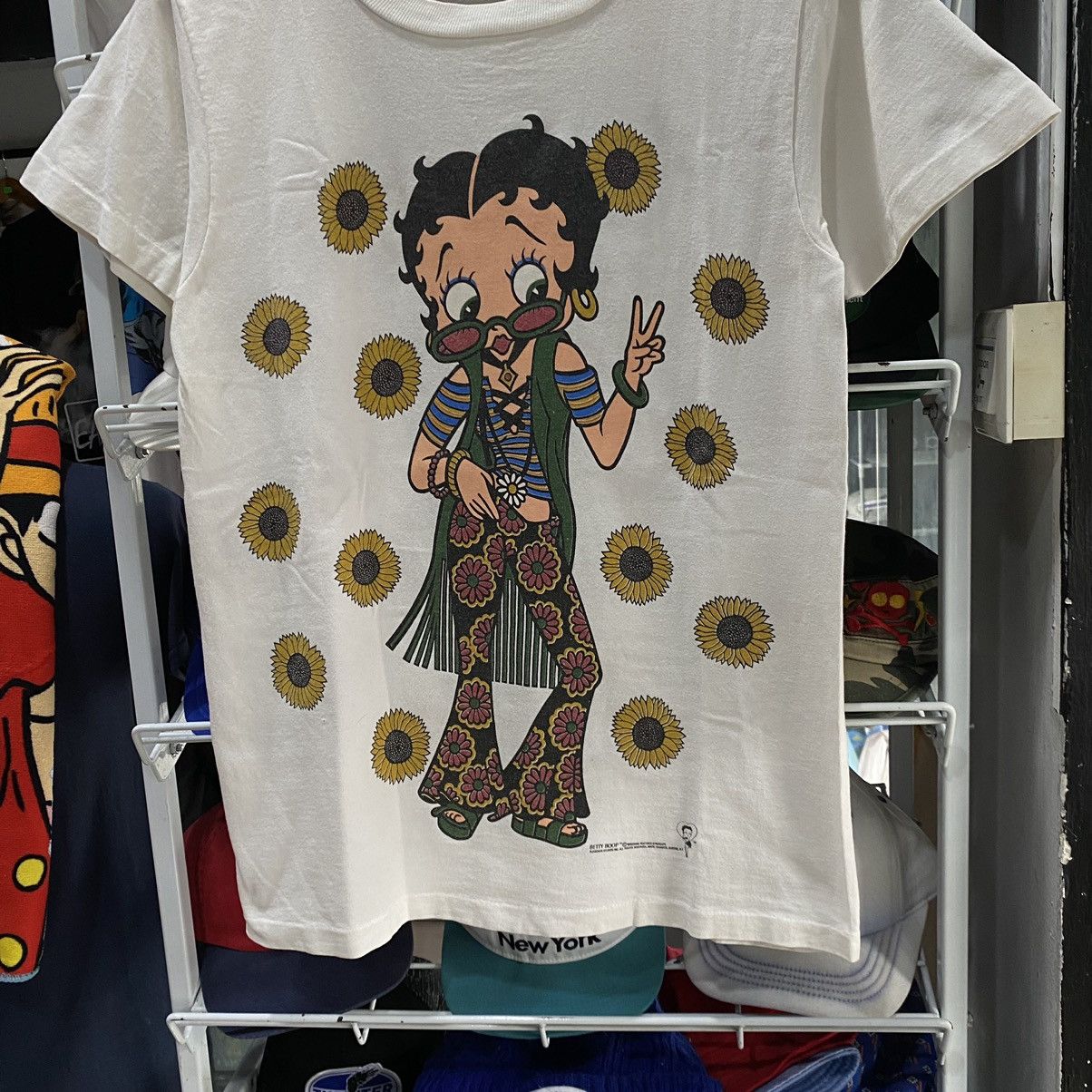 Cartoon Network Vintage Betty Boop Big print 90 single stitch Rare Sunflower Size US M / EU 48-50 / 2 - 4 Thumbnail