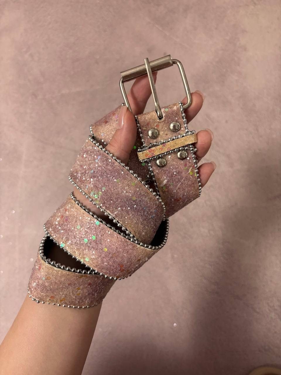 Japanese Brand Belt vintage japanese distressed rhinestones simon style Size ONE SIZE - 2 Thumbnail