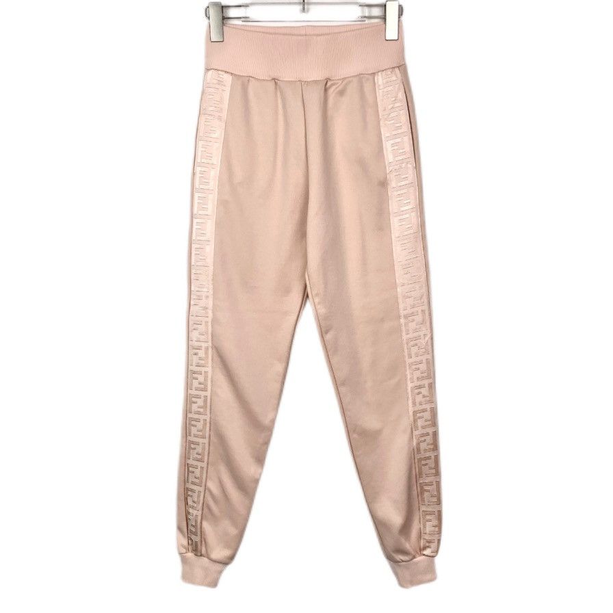Fendi Fendi Monogram Patchwork Pink Cuffed Casual Pants K26WX Size 26" / US 2 / IT 38 - 1 Thumbnail