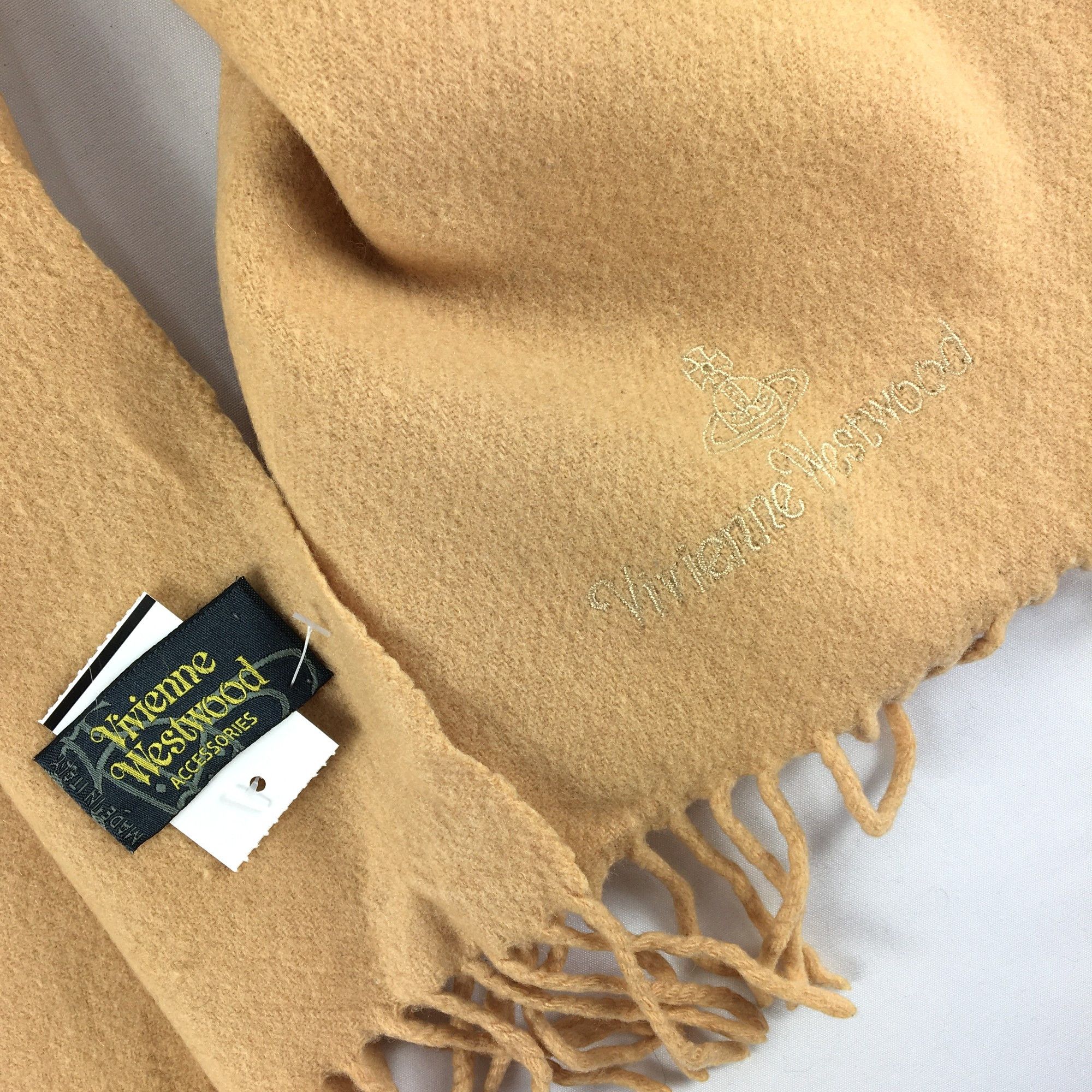 Vivienne Westwood Vivienne Weswood Wool Scarf Muffler Cashmere Scarves Size ONE SIZE - 4 Thumbnail