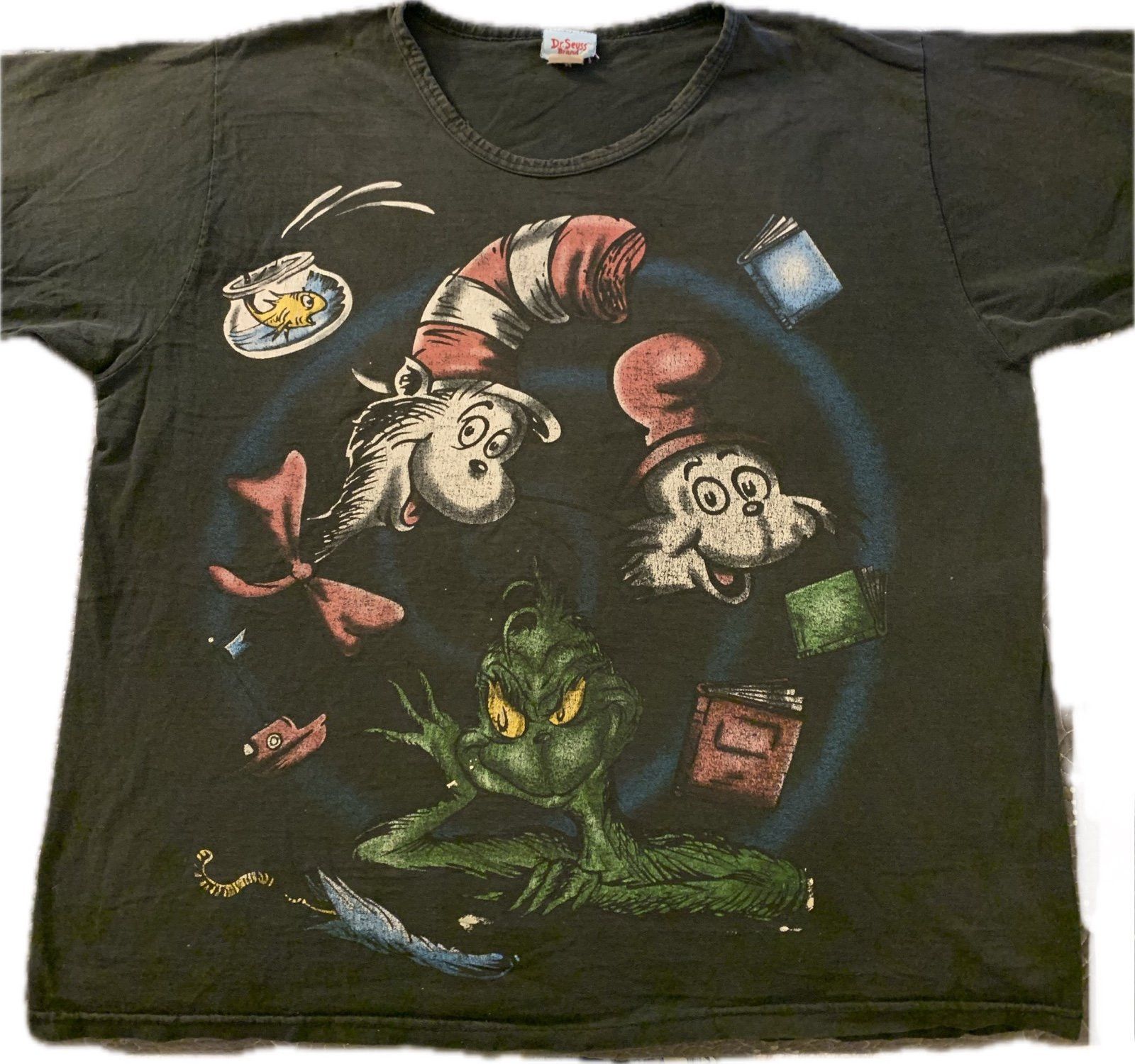 Vintage Vintage Dr. Seuss Grinch t-shirt Size XXL / US 16-18 / IT 52-54 - 1 Thumbnail