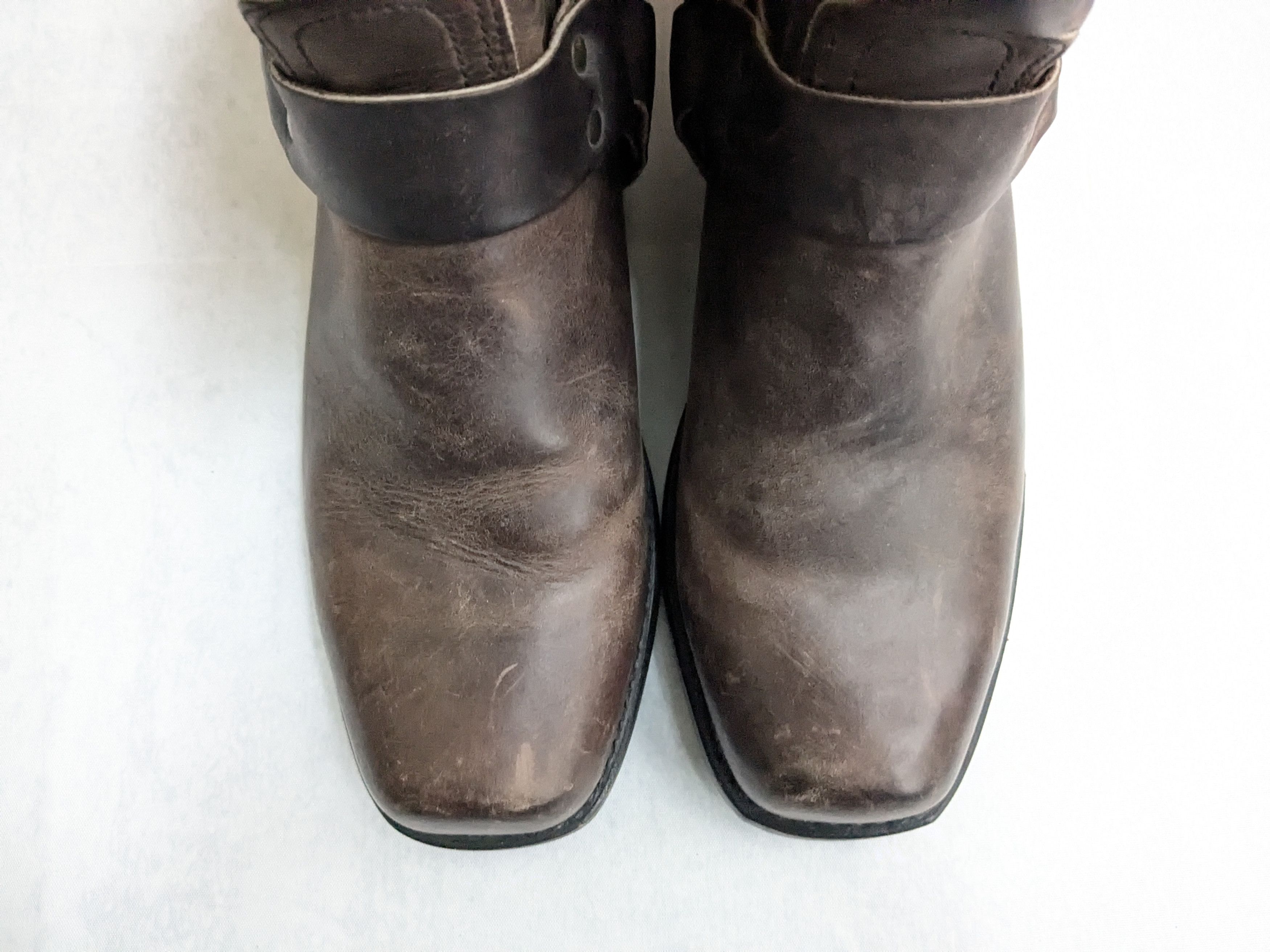 Frye Frye Harness Boots Brown 10 M Leather Size US 10 / EU 43 - 3 Thumbnail