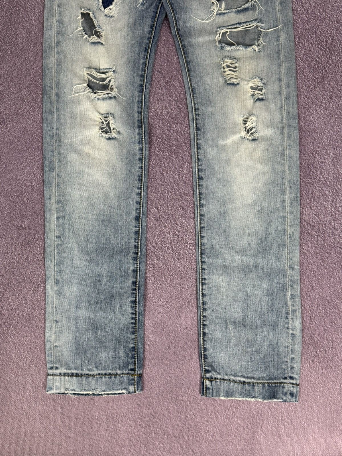 Dolce & Gabbana D&G Dolce & Gabbana Y2K Ribbed Denim Faded Jeans Size 32" / US 10 / IT 46 - 4 Thumbnail