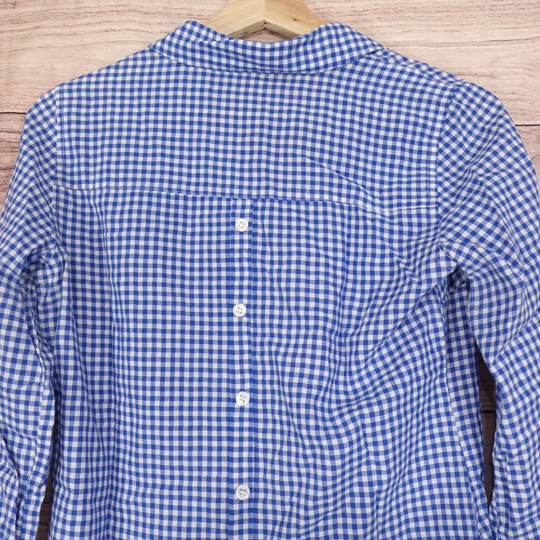 Vintage THE LIMITED Blue Gingham Check Button-Up Shirt Womens XS Long Sleeve Casual Size XS / US 0-2 / IT 36-38 - 5 Thumbnail