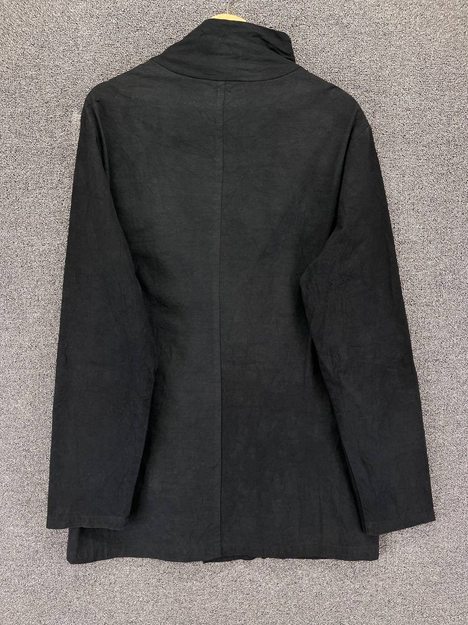 Vintage × Yohji Yamamoto Vintage Yohji Yamamoto Rare Button Up Black Long Jacket Size US L / EU 52-54 / 3 - 10 Thumbnail