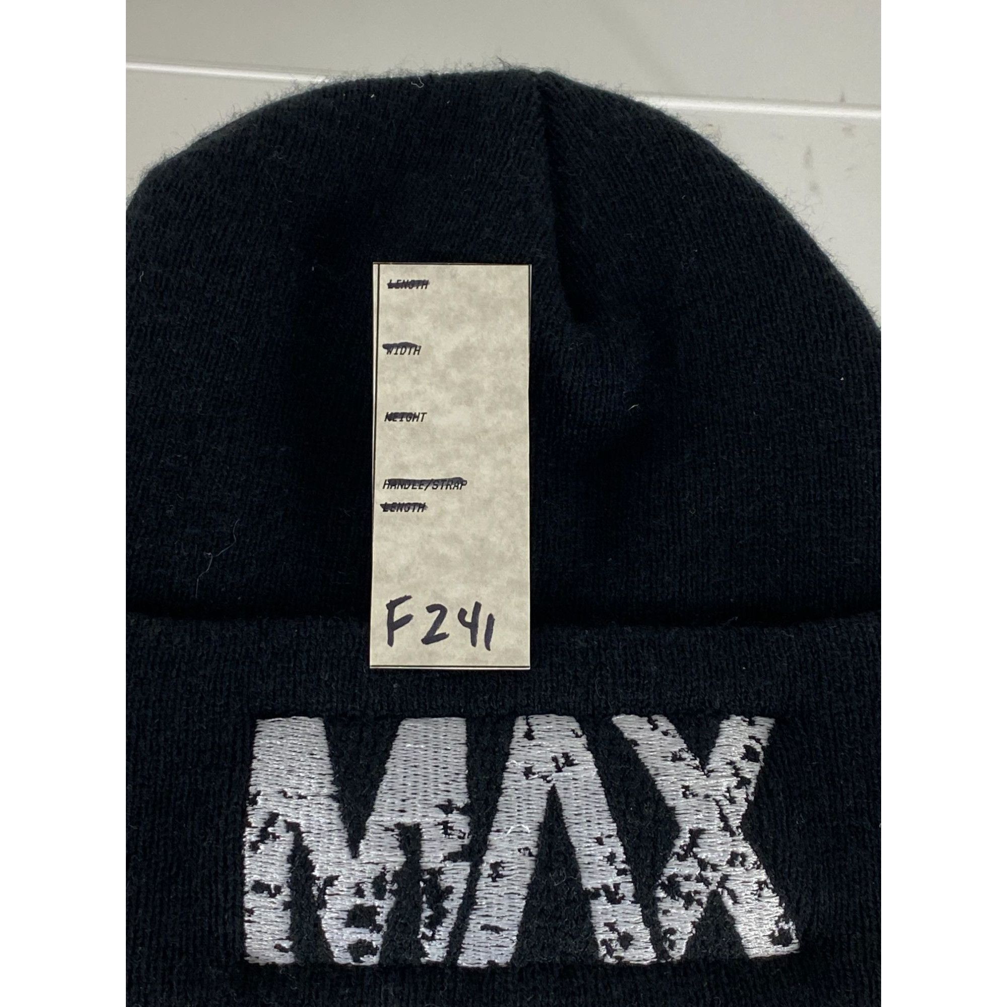 Other Tuque by American Apparel "MAX" Spell Out Beanie Black One S Size ONE SIZE - 7 Thumbnail