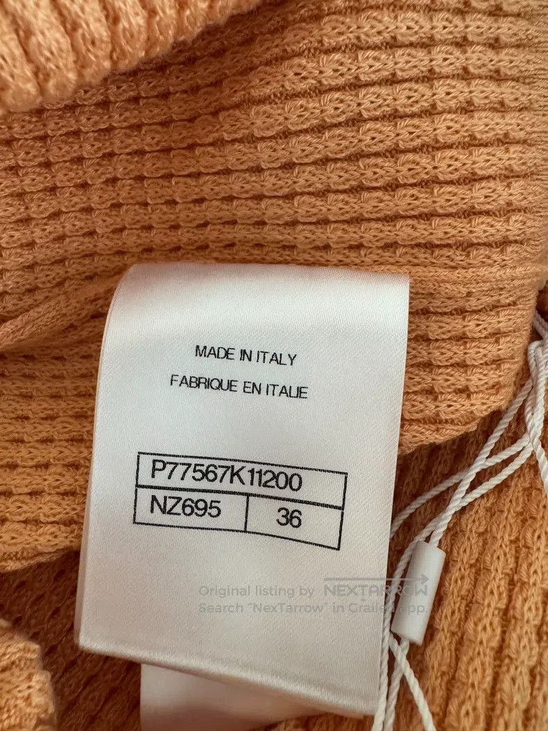 Chanel Chanel Ginger-coloured knitted tag vest Size XS / US 0-2 / IT 36-38 - 6 Thumbnail