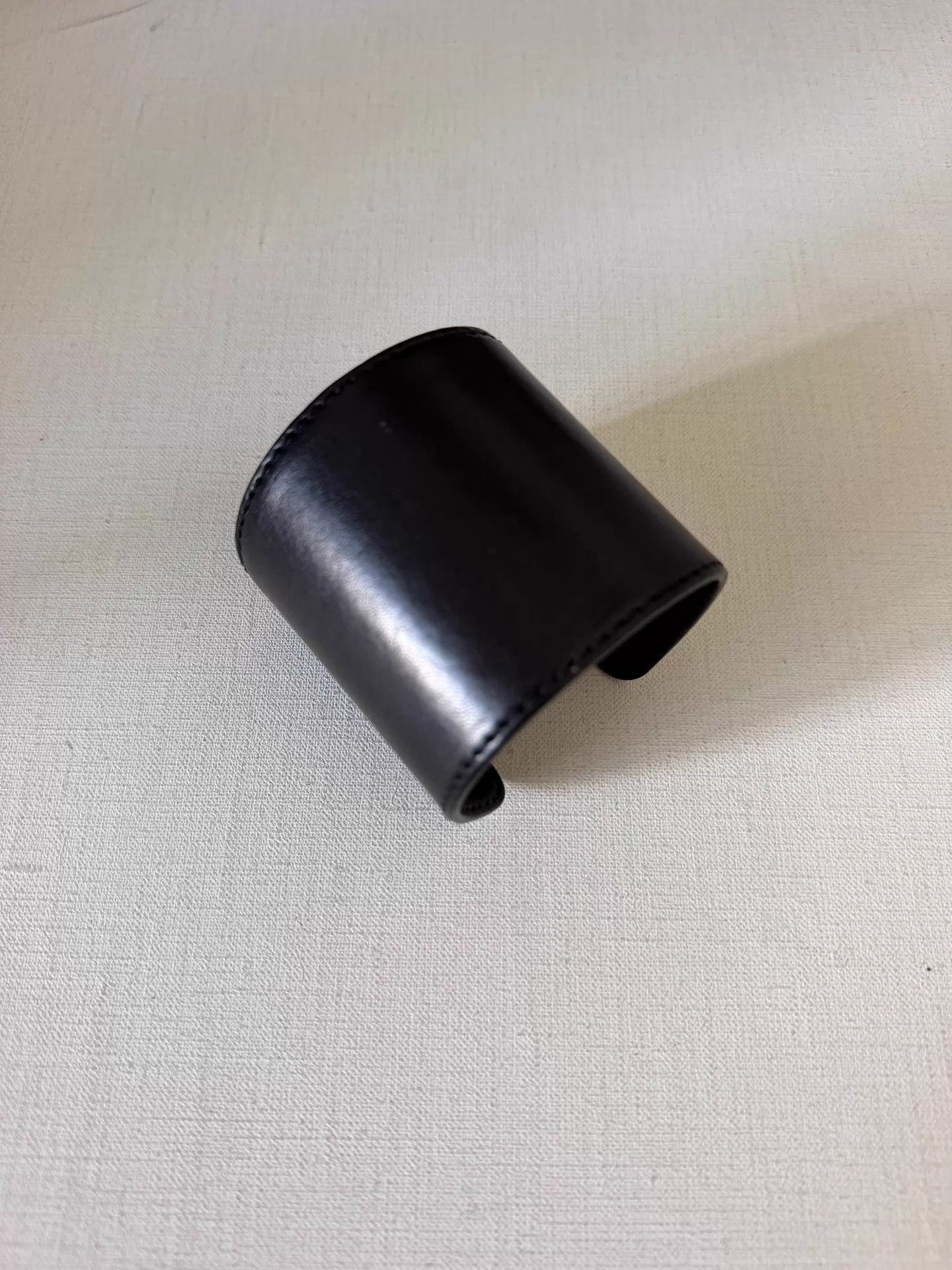 Ann Demeulemeester ANN DEMEULEMEESTER Leather Wide Adjustable Bangle Size ONE SIZE - 1 Thumbnail