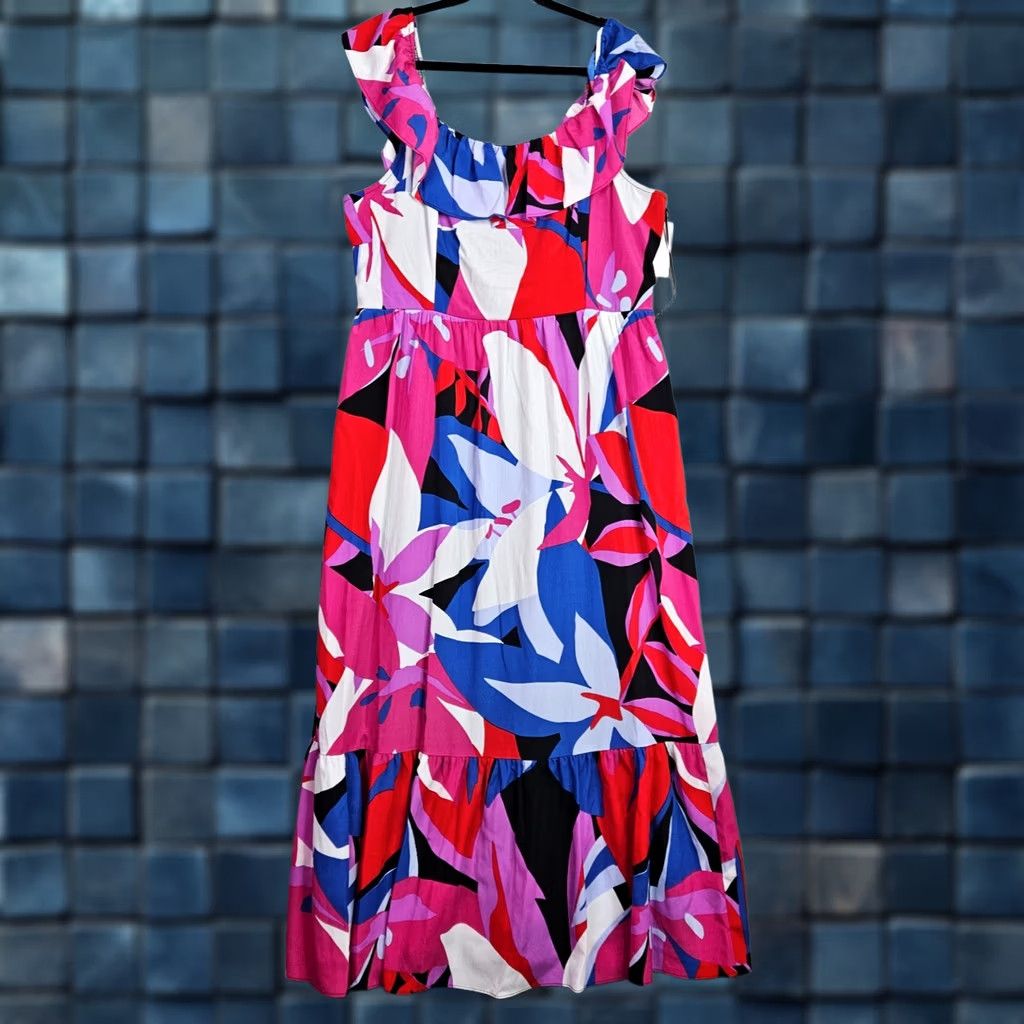 Nine West Nine West Maxi Dress Floral Sleeveless Multicolor XXL Women’s New Size XXL / US 16-18 / IT 52-54 - 1 Thumbnail