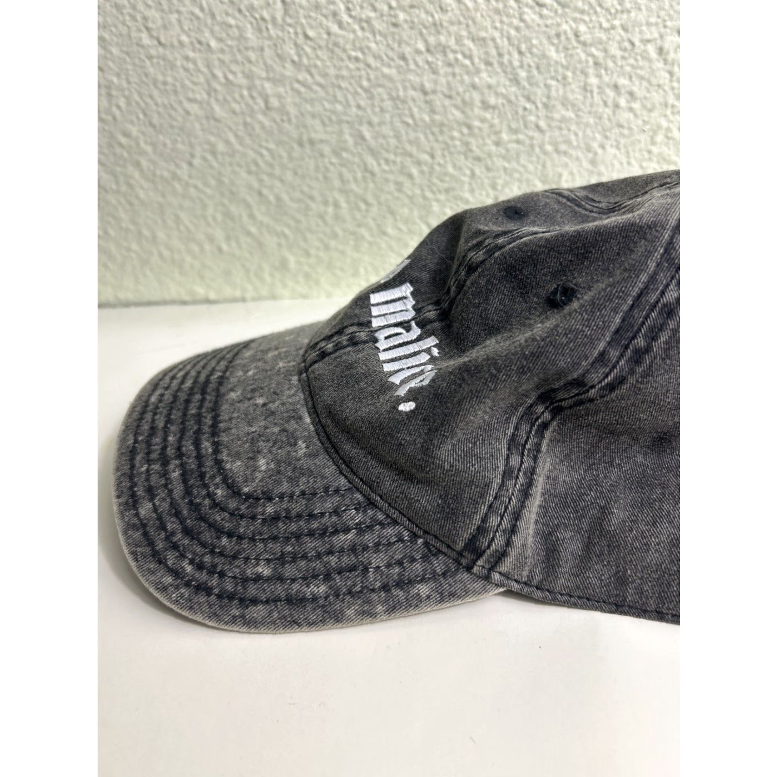 Vintage No Malice Gray Denim Dad Hat Strapback “judge Ye Not” Adjustable Size ONE SIZE - 5 Thumbnail