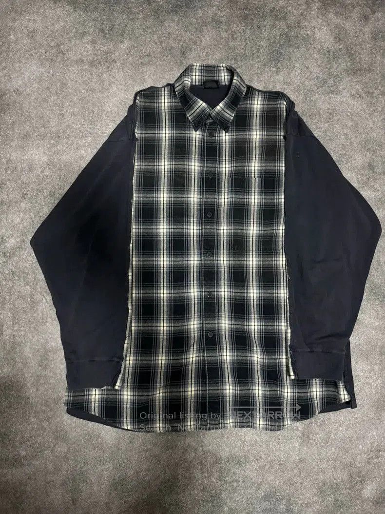 Balenciaga Balenciaga 25 Paneled Plaid Shirt. Size US S / EU 44-46 / 1 - 1 Thumbnail