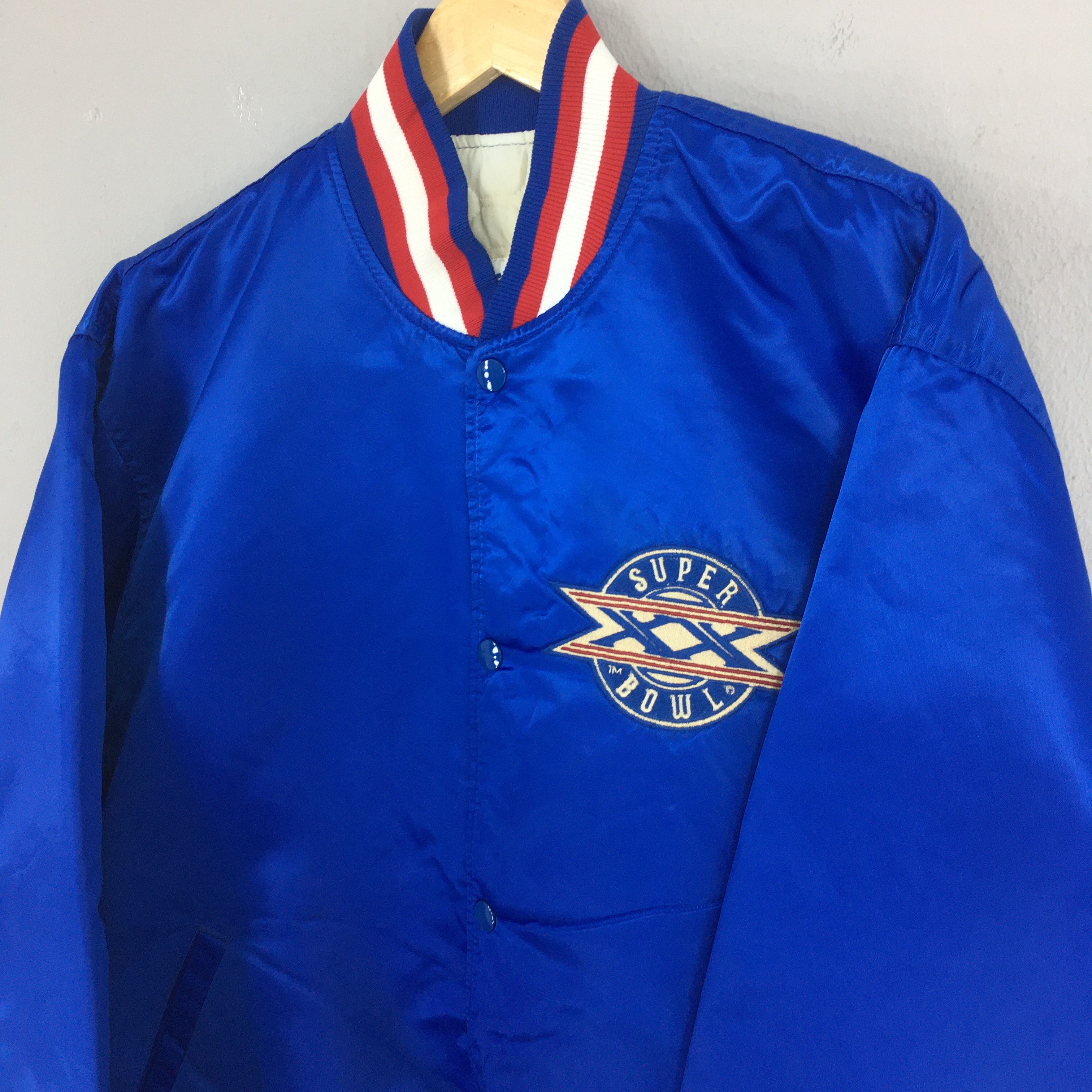 NFL Vintage 90s Super Bowl XX NFL Satin Varsity Jacket XLarge Size US XL / EU 56 / 4 - 3 Thumbnail